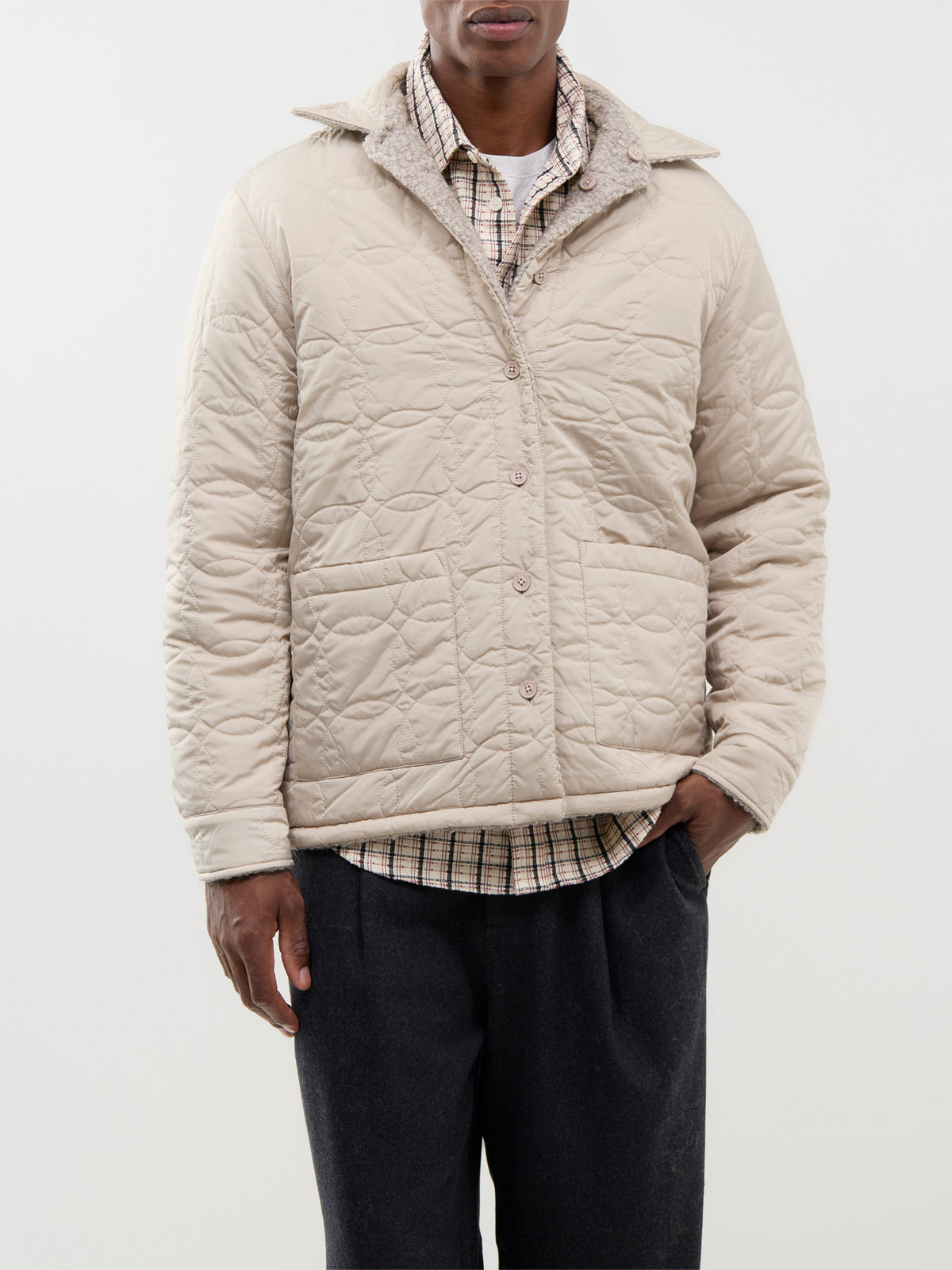 Wool Blend Mount Reversible Overshirt