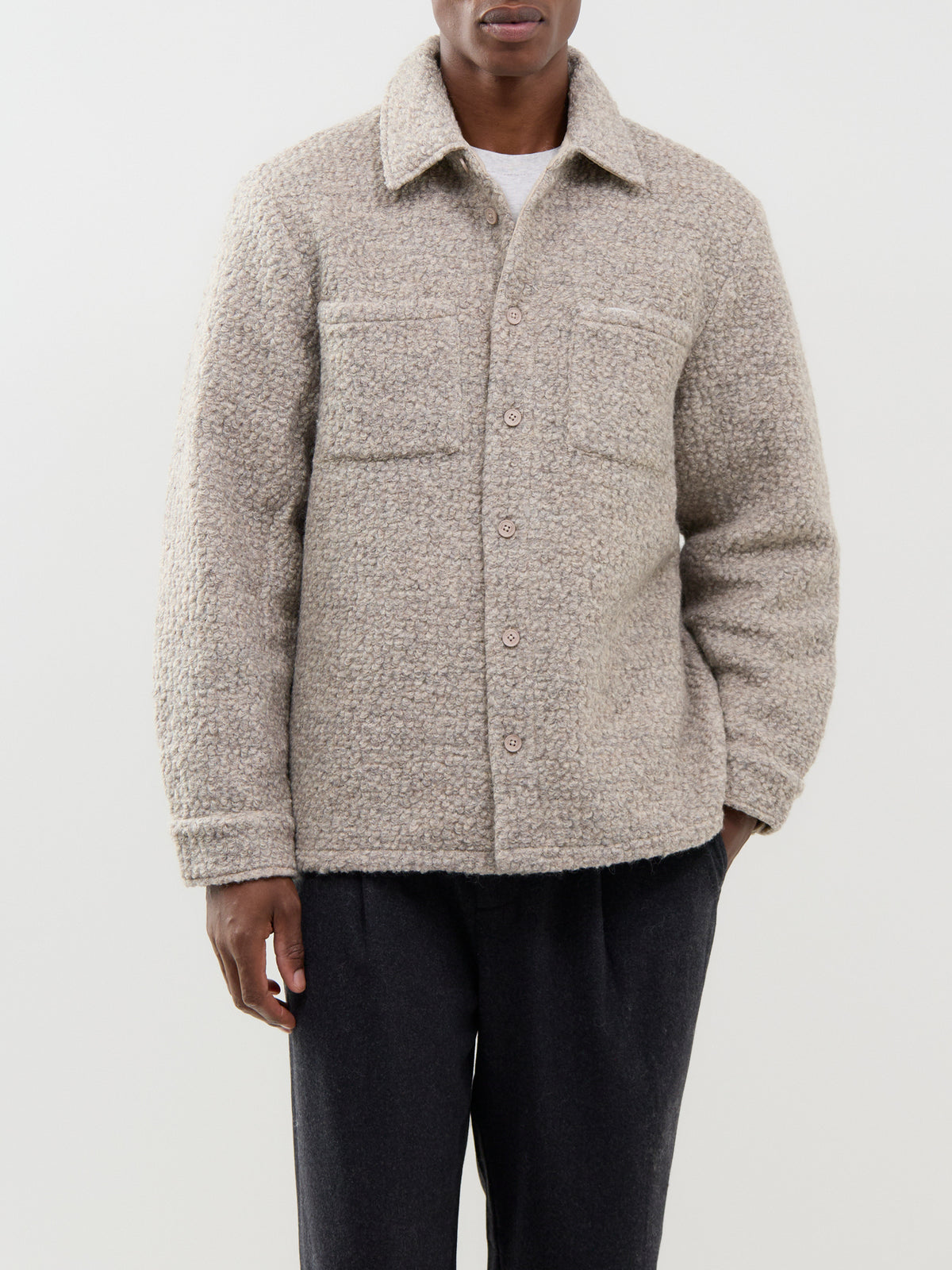 Wool Blend Mount Reversible Overshirt