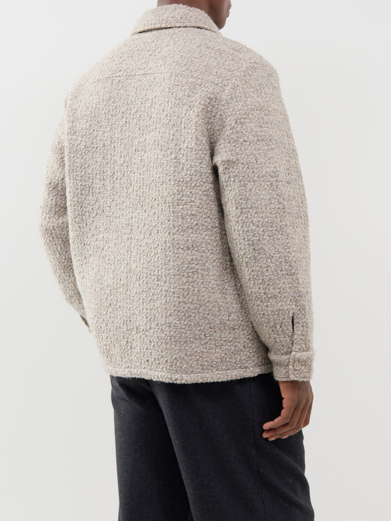 Wool Blend Mount Reversible Overshirt