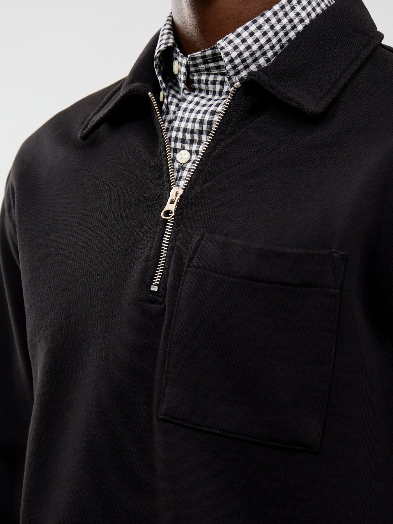 Cotton Reeve Quarter-Zip Loopback Sweatshirt