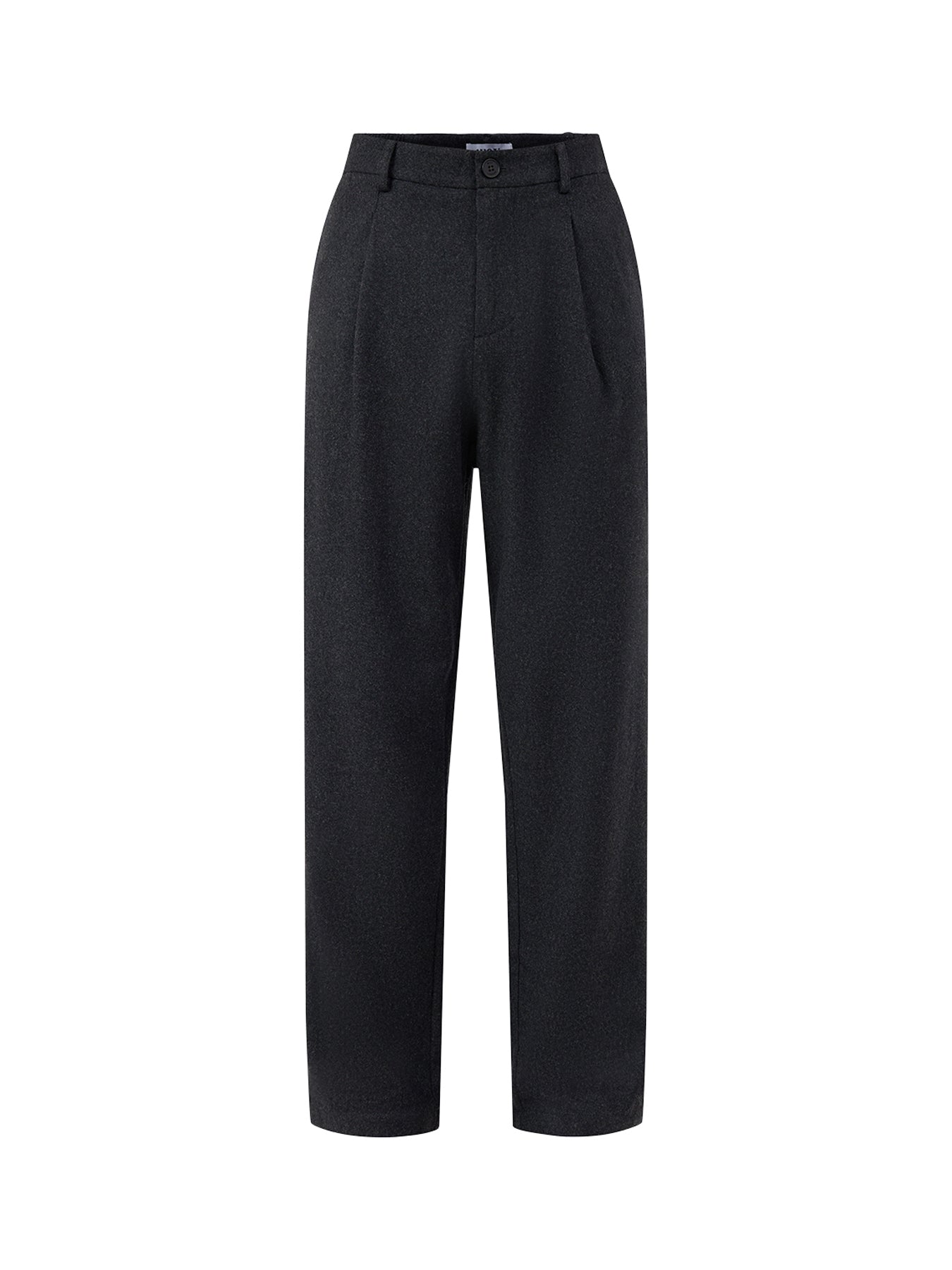 Wool Blend Malham Trousers - Dark Grey