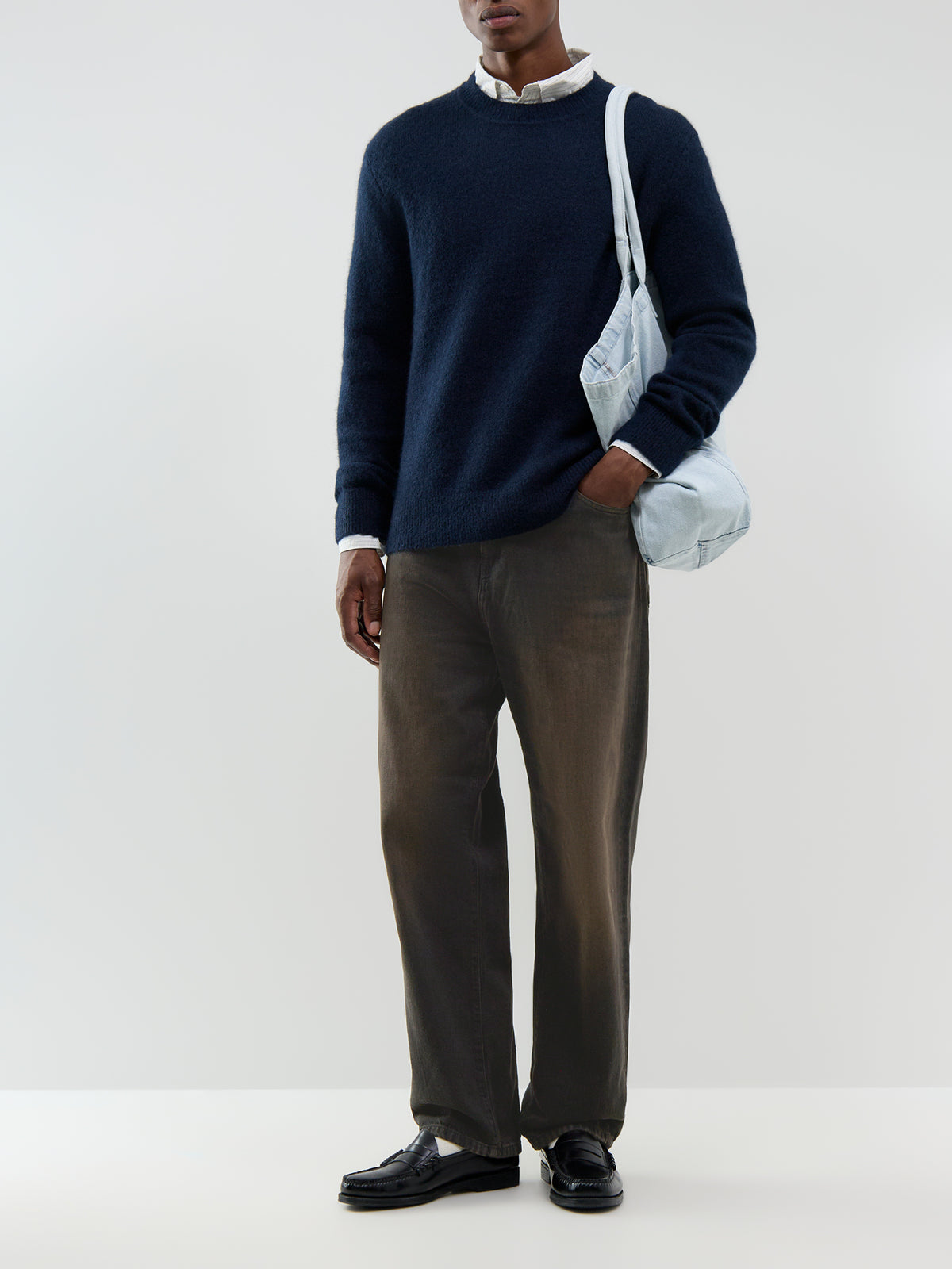Wool & Mohair Blend Wilde Fluffy Crew Neck Jumper