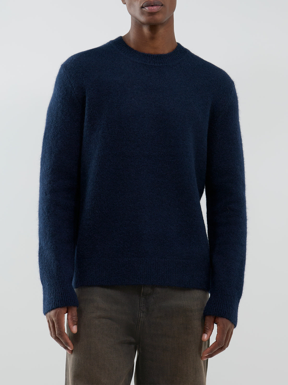 Wool & Mohair Blend Wilde Fluffy Crew Neck Jumper