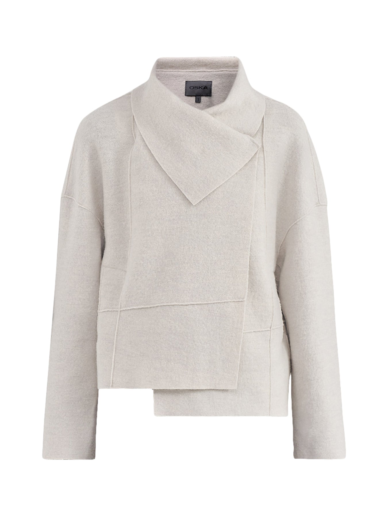 Virgin Wool Cropped Boiled Wool Jacket