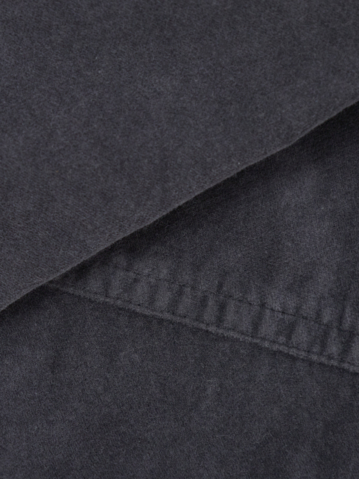 Cotton Velvet O-Shaped Trousers - Graphite