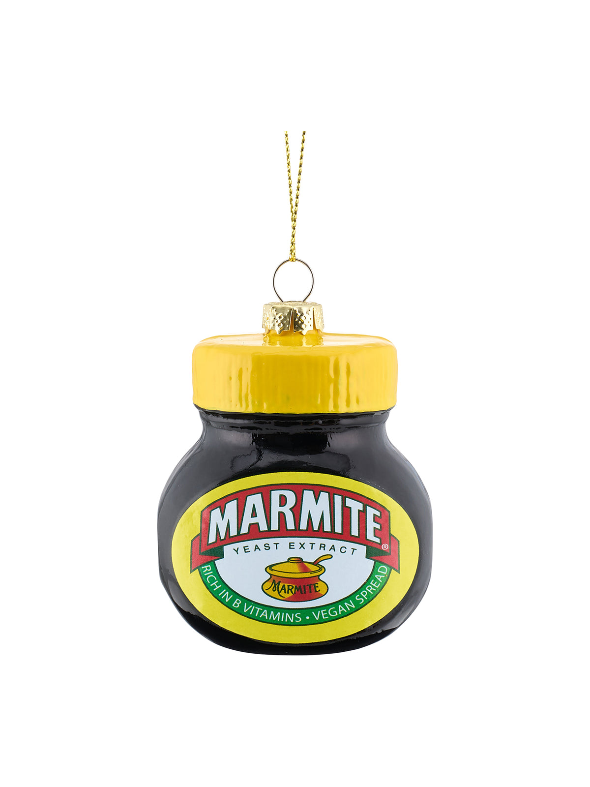 Marmite Jar Glass Christmas Decoration