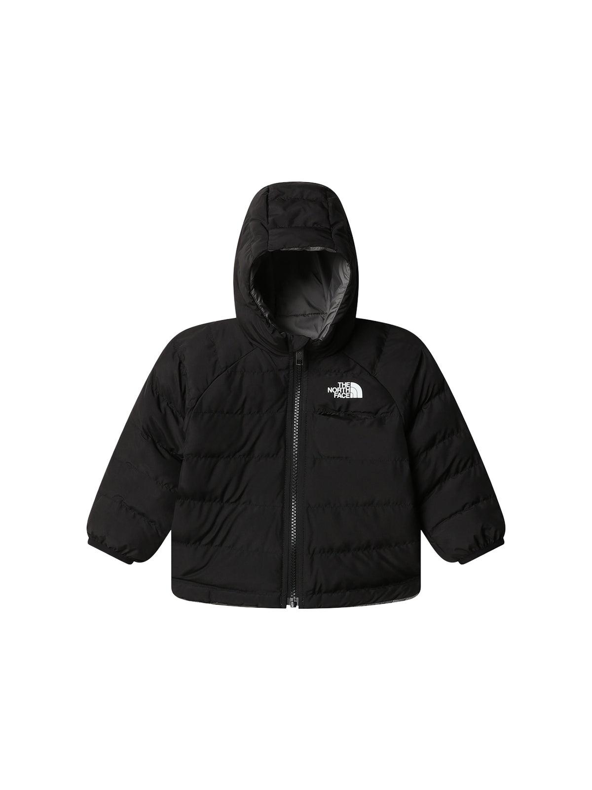 Baby Reversible Perrito Hooded Jacket - TNF Black & Smoked Pearl