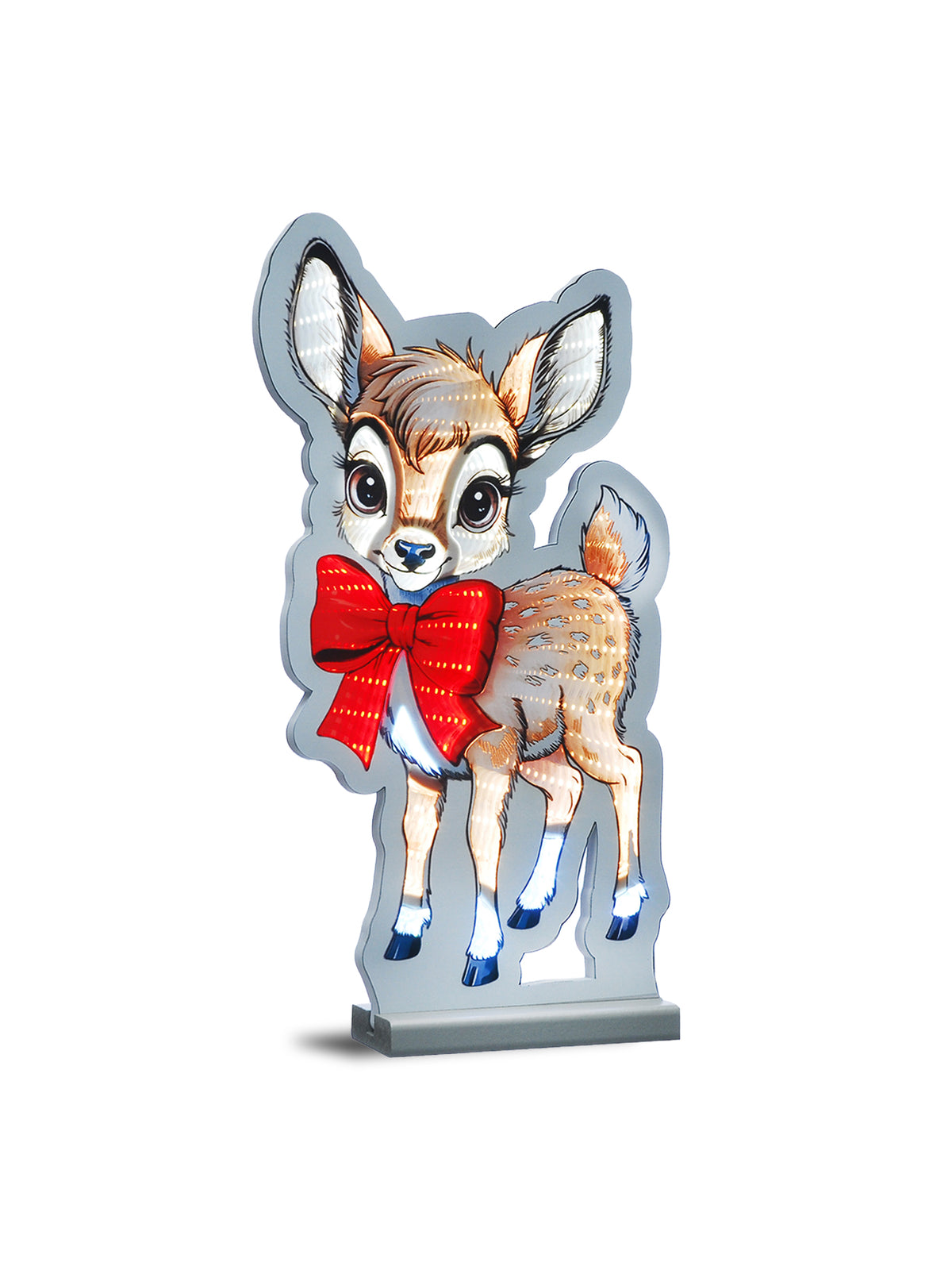 Infinity Reindeer With Bow Light 40cm - Multi