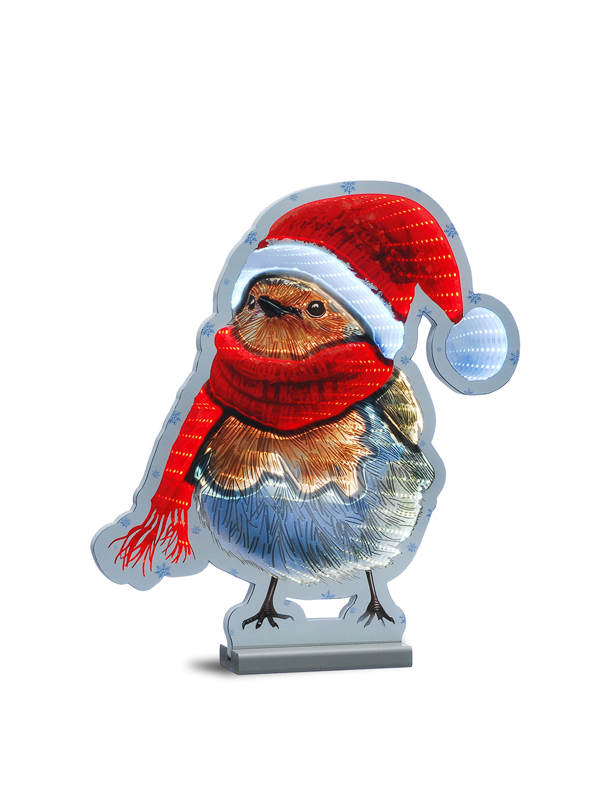 Infinity Robin With Scarf Light 40cm - Multi