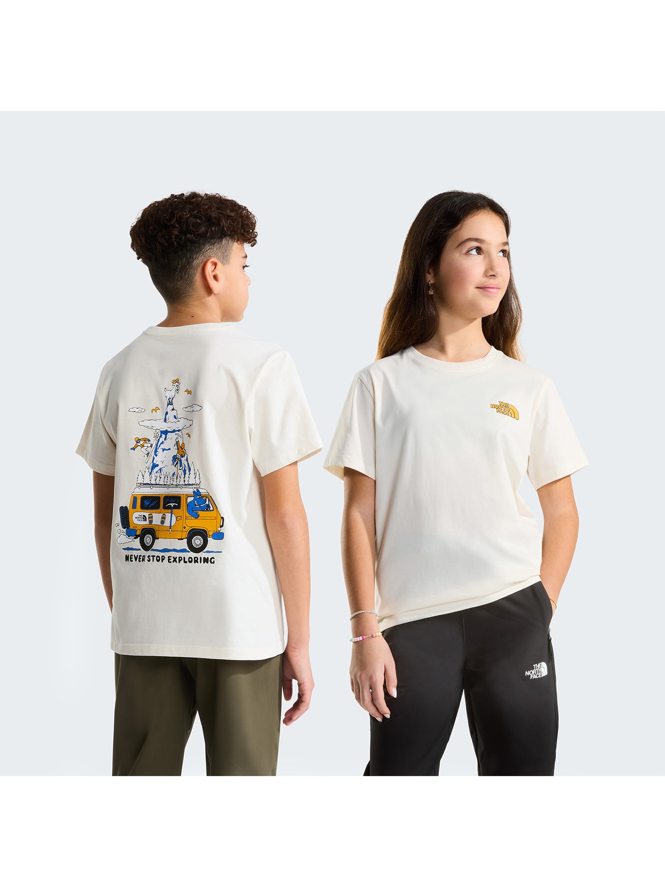 Kids' Outdoor Graphic T-Shirt White