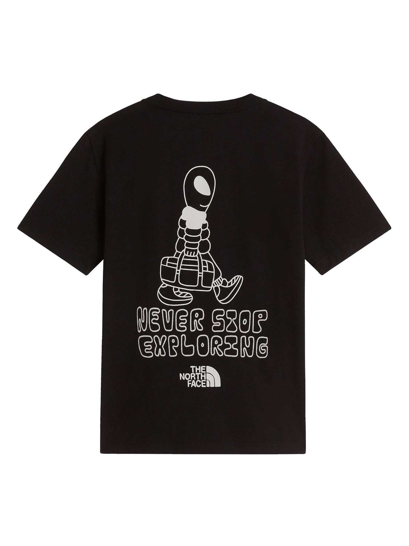 Kids' Alien Relaxed Graphic T-Shirt Black