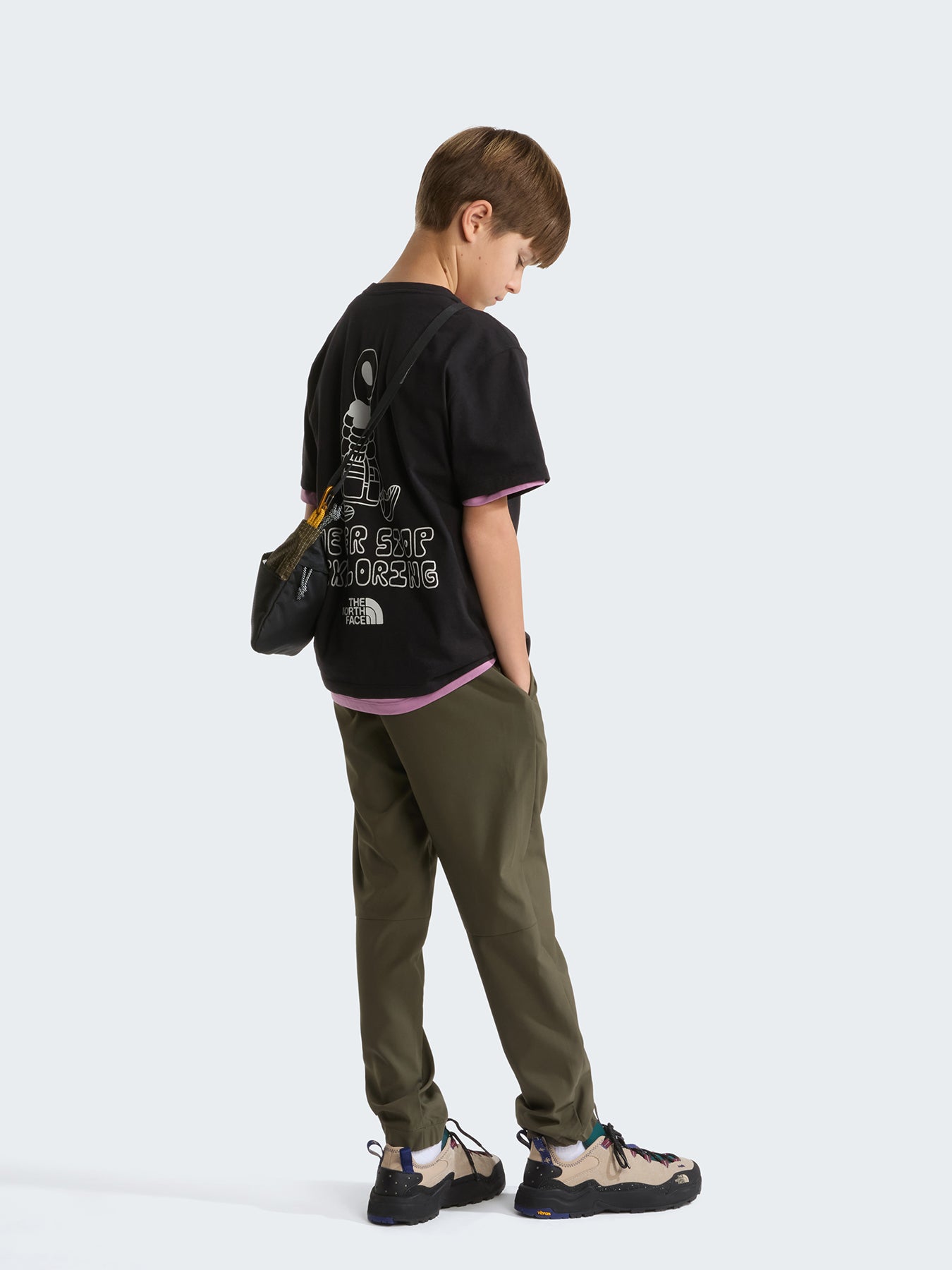 Kids' Alien Relaxed Graphic T-Shirt Black
