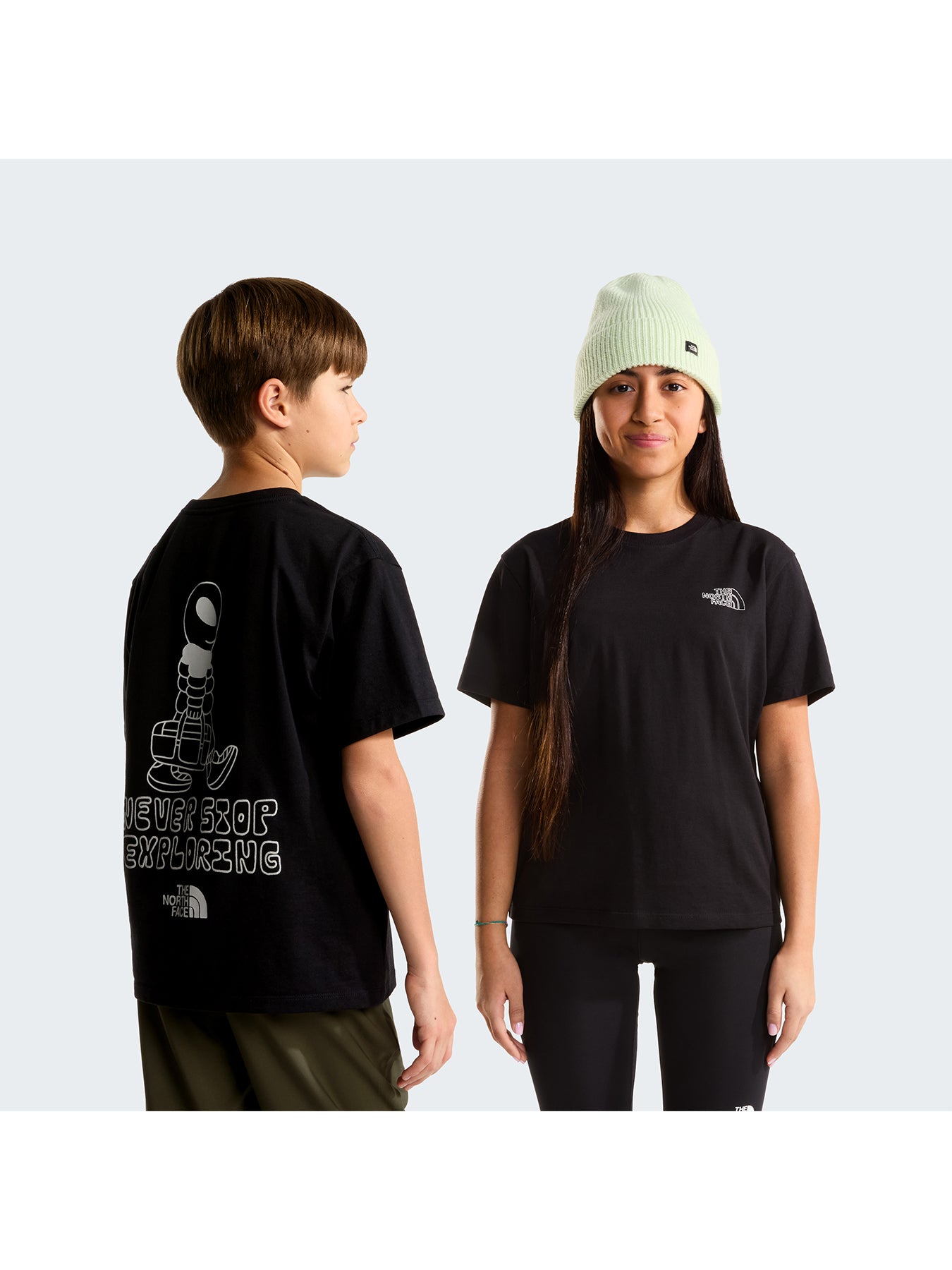 Kids' Alien Relaxed Graphic T-Shirt Black
