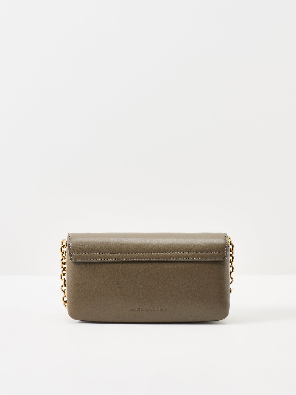 The Wallet On Chain Coated Leather Bag - Forest