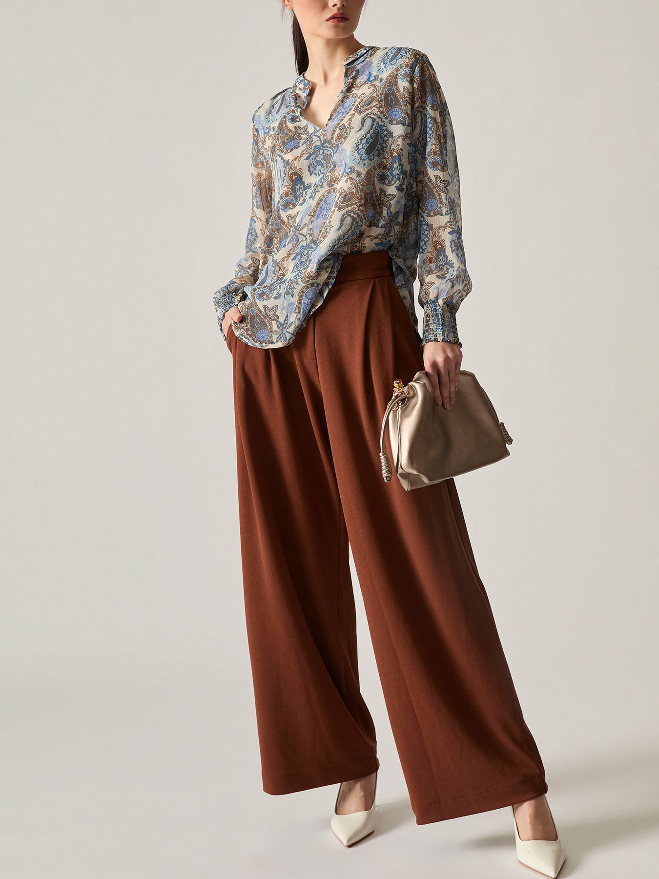 Artistic Paisley Blouse Multi