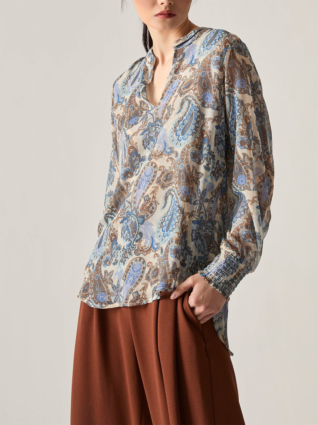 Artistic Paisley Blouse Multi