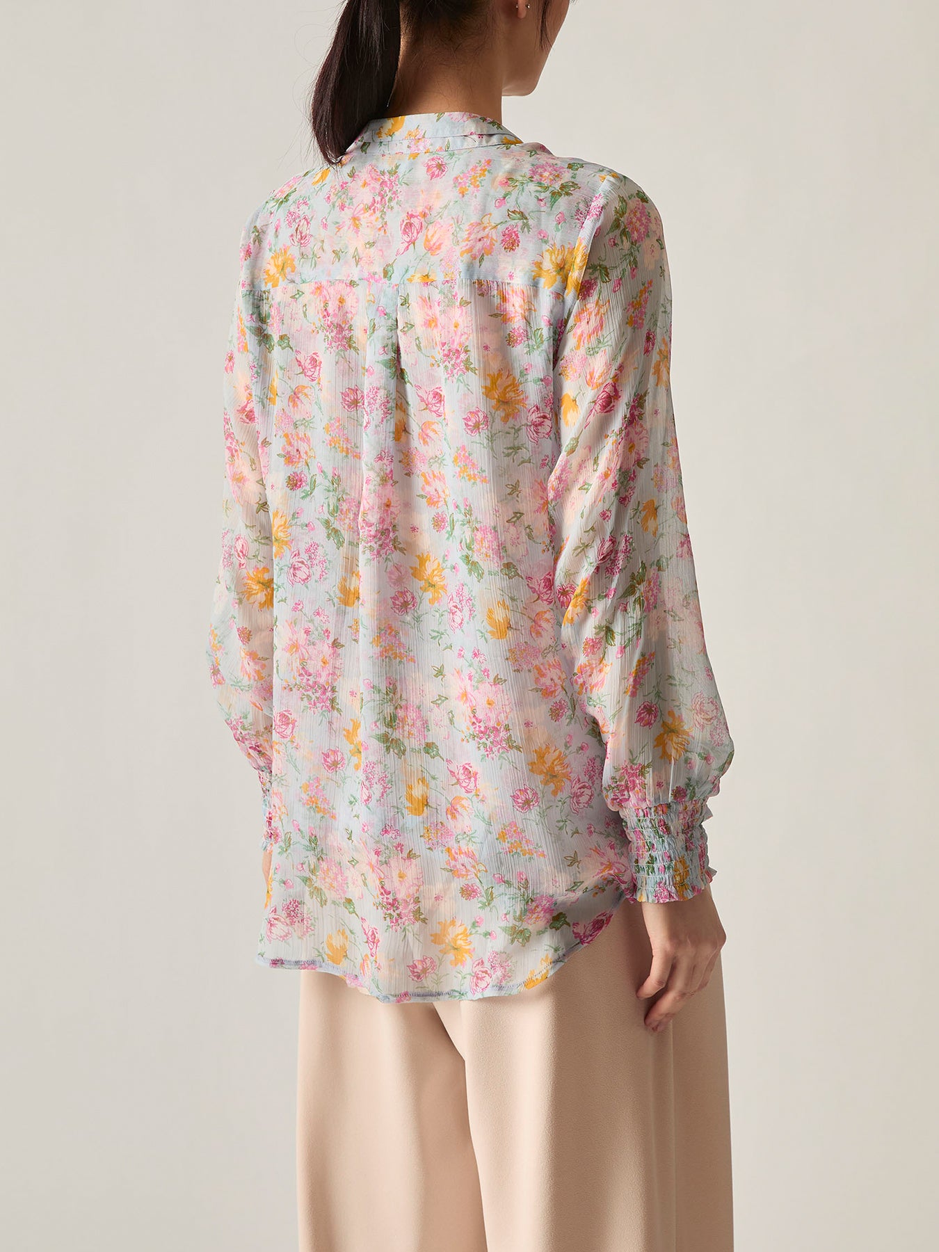 Soft Vintage Floral Blouse Multi