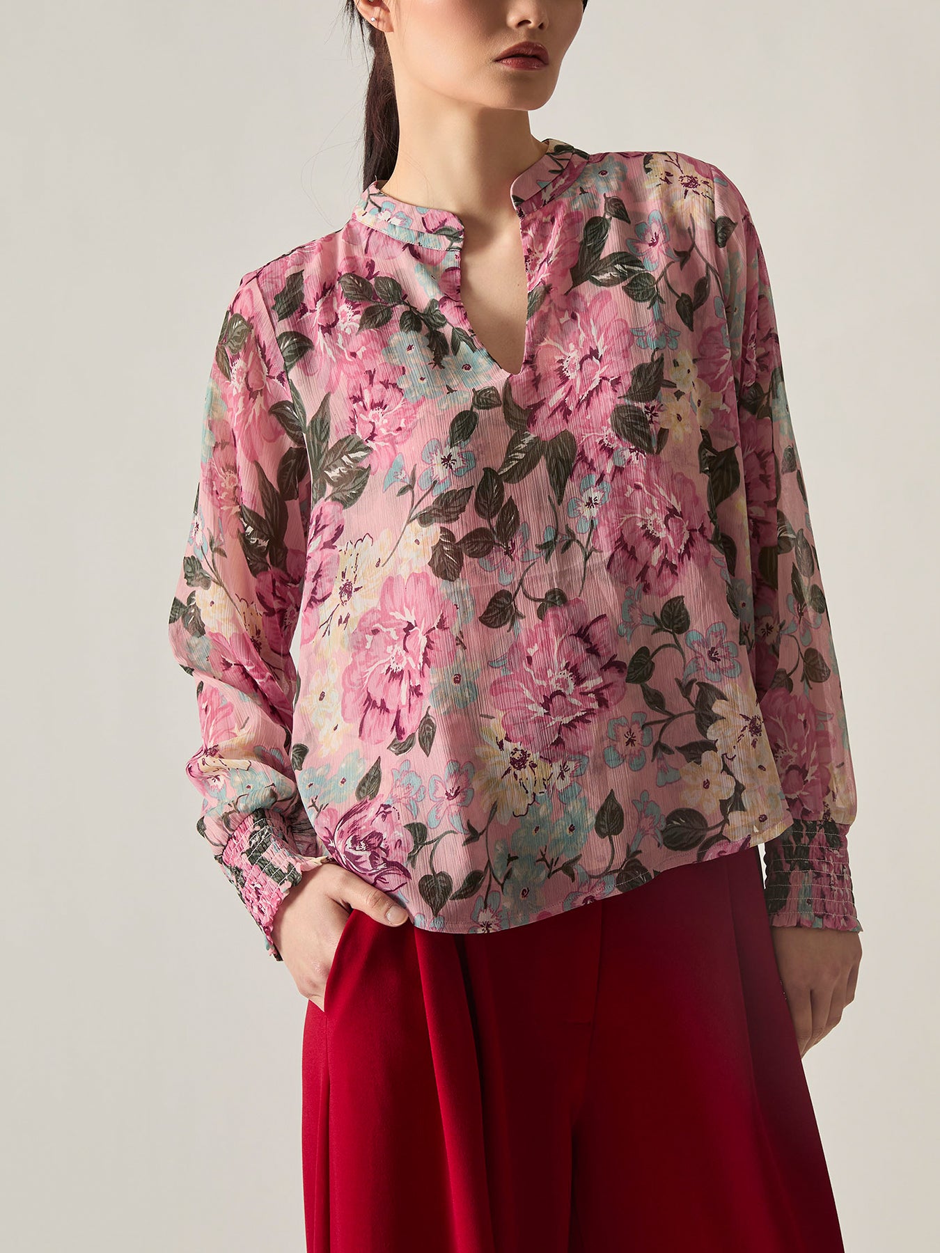 Peony Floral Blouse Multi