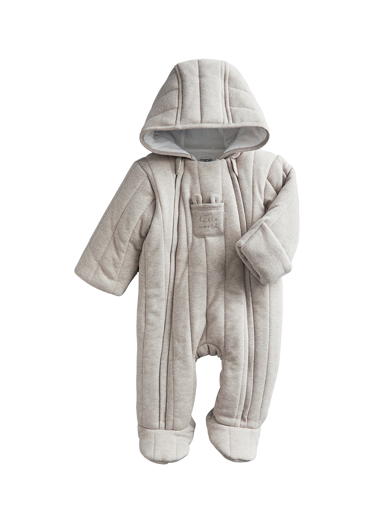 Baby Jersey Pramsuit Beige