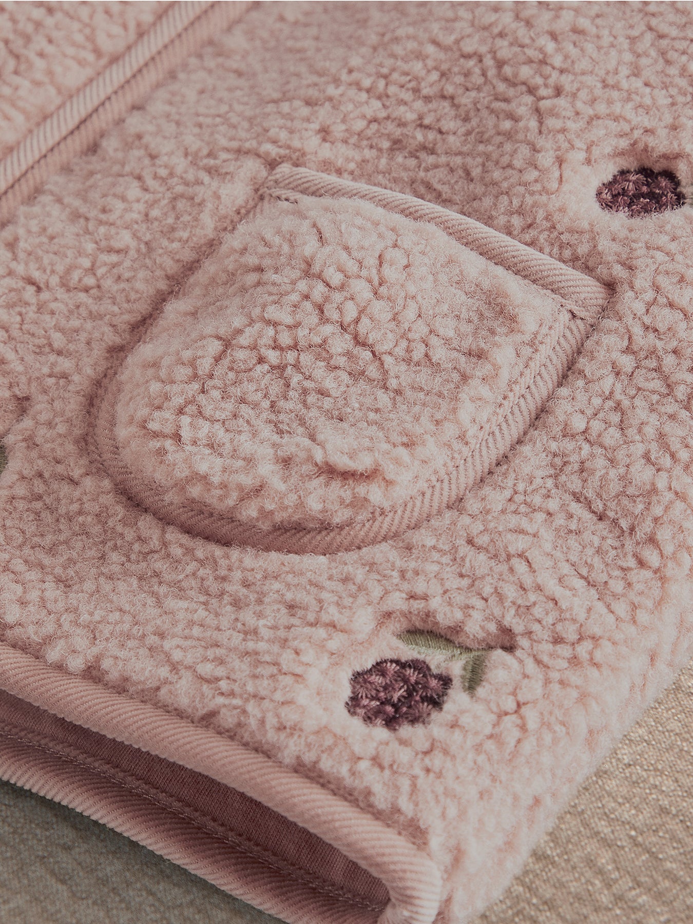 Baby Embroidered Gilet Pink