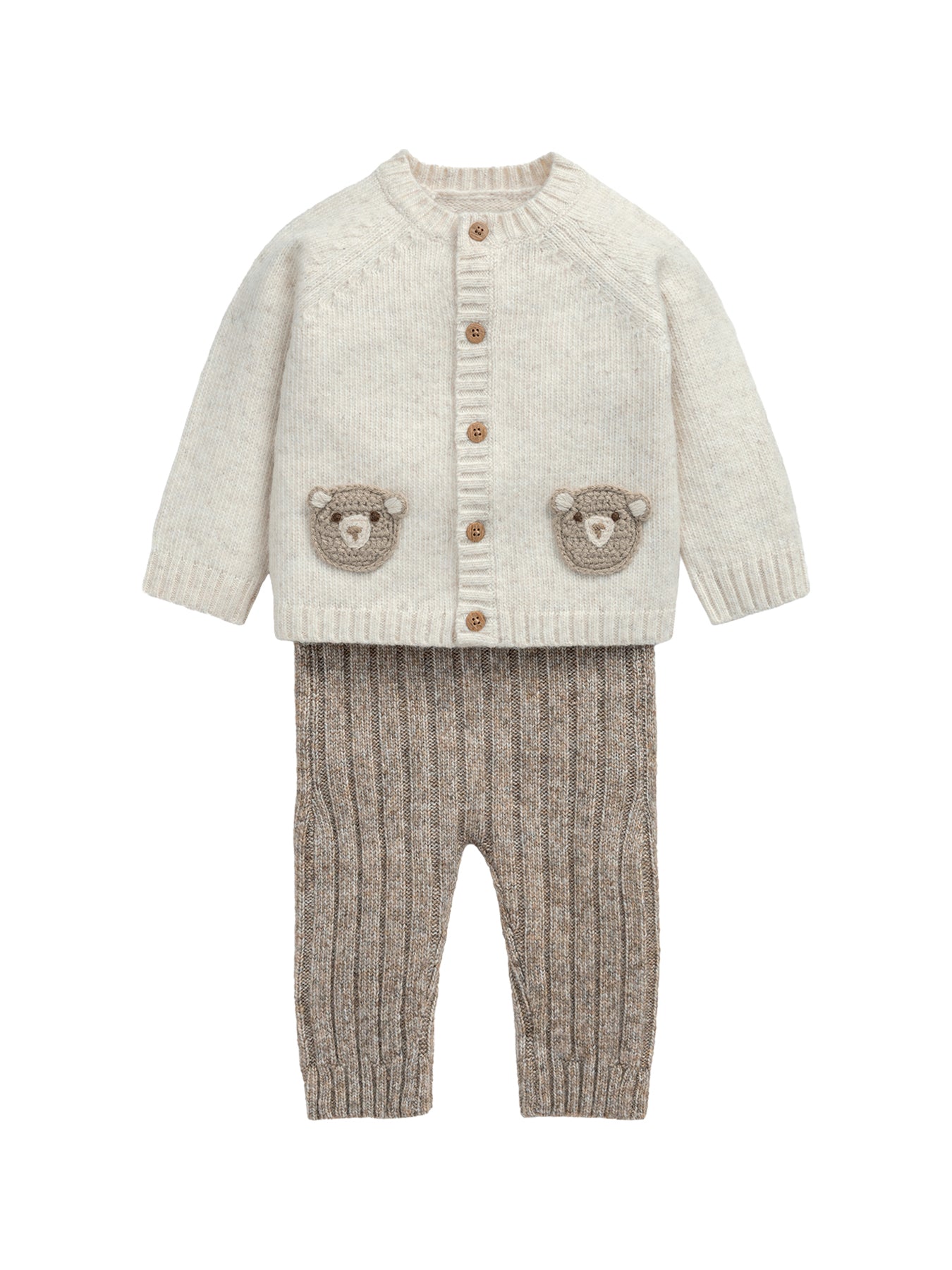 Baby Bear Knitted Two Piece Set