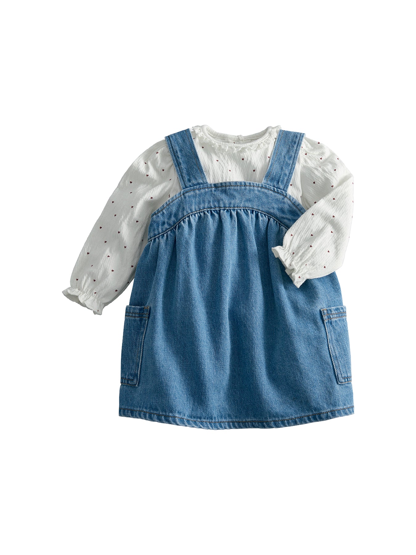 Baby 2-Piece Pinafore Set Red Rumour