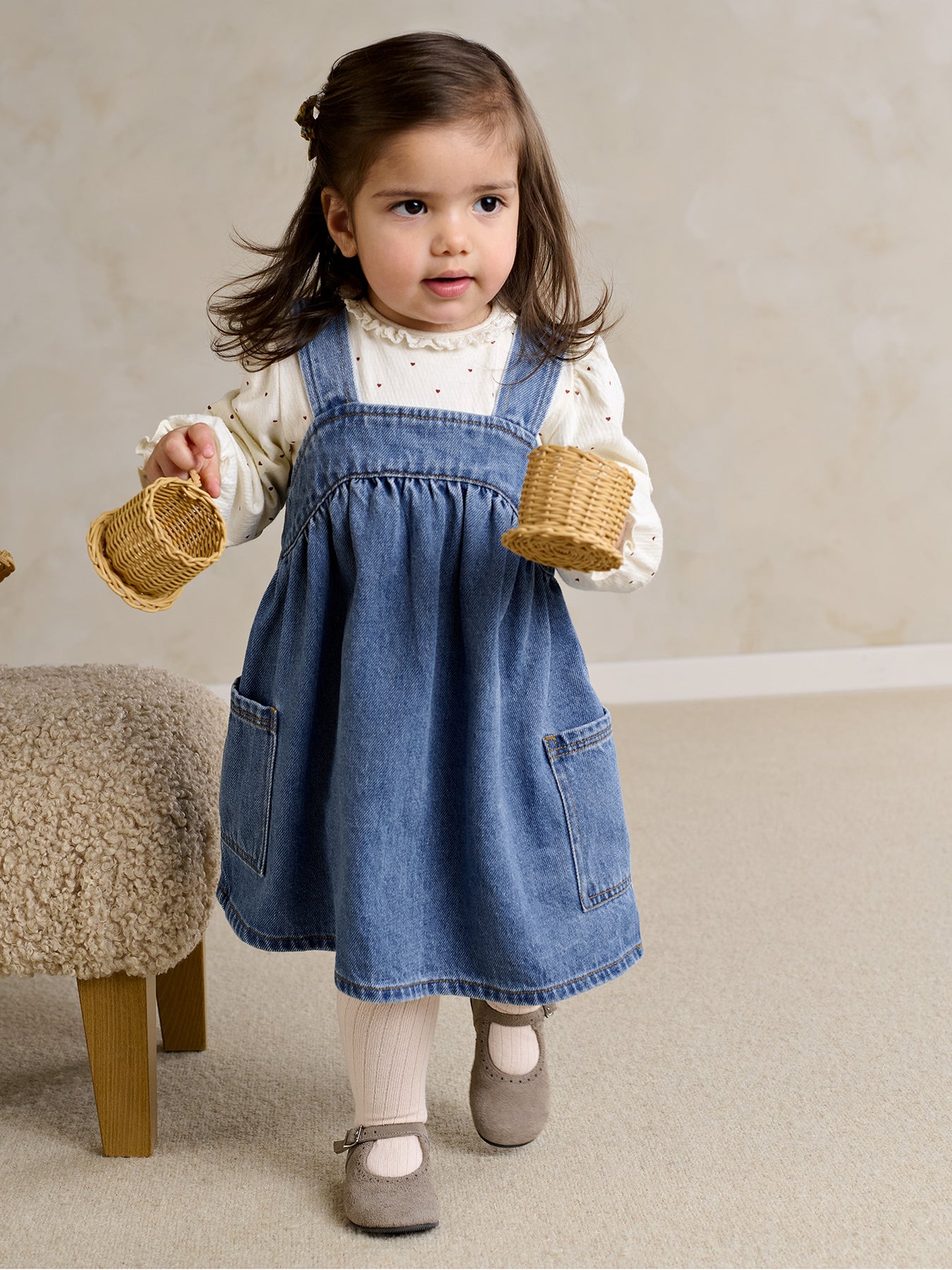 Baby 2-Piece Pinafore Set Red Rumour