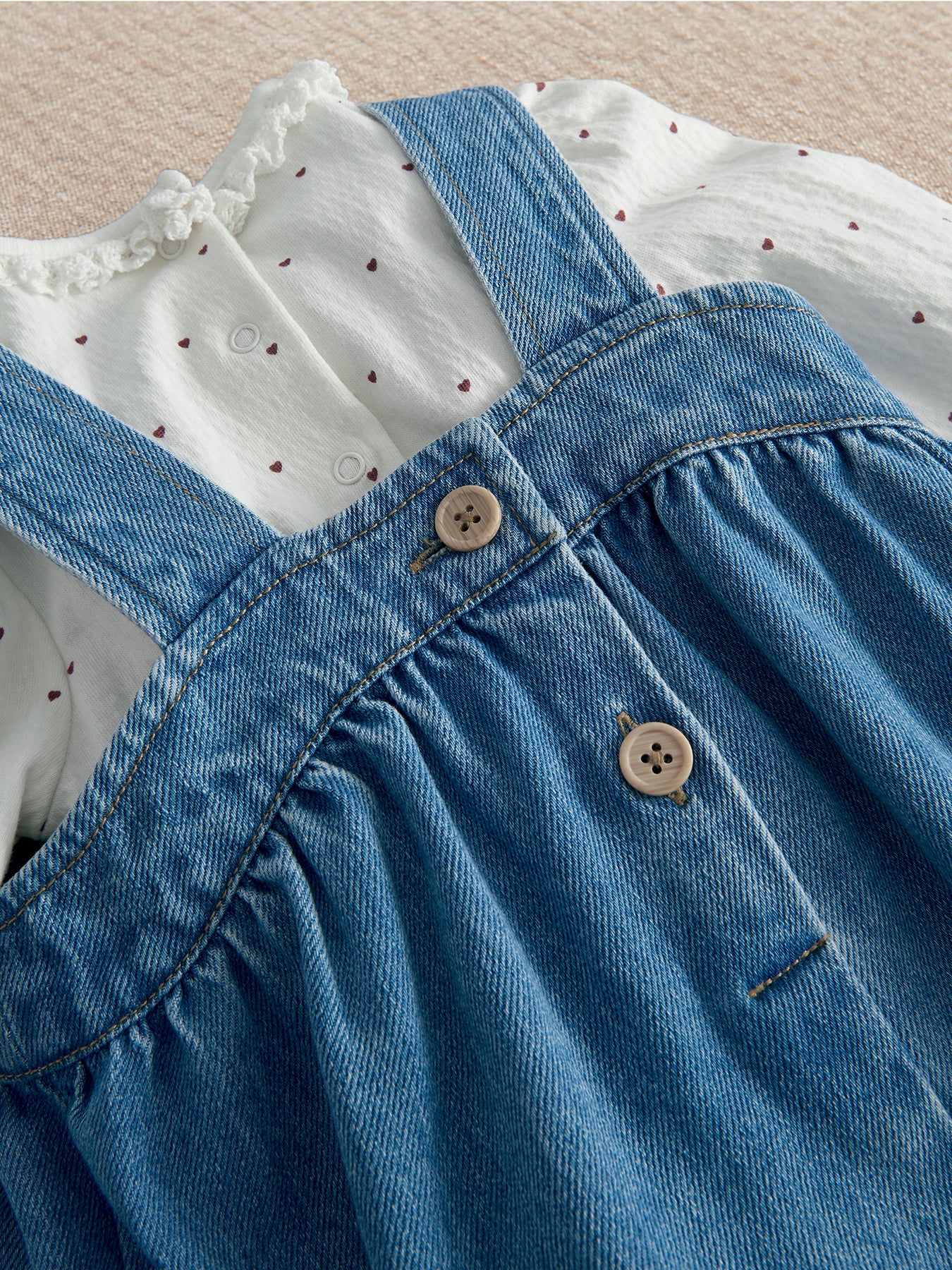 Baby 2-Piece Pinafore Set Red Rumour