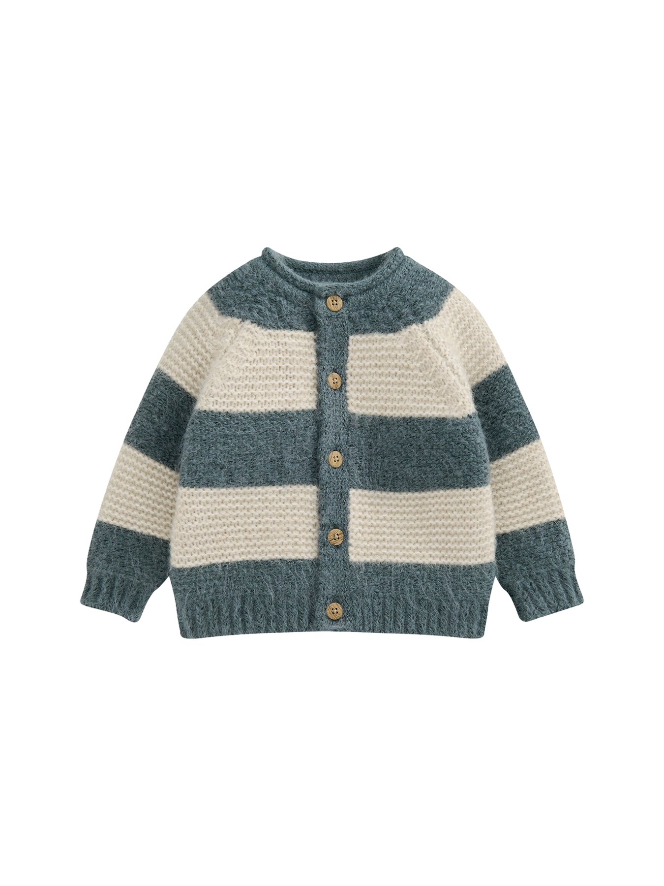 Baby Stripe Cardigan Blue