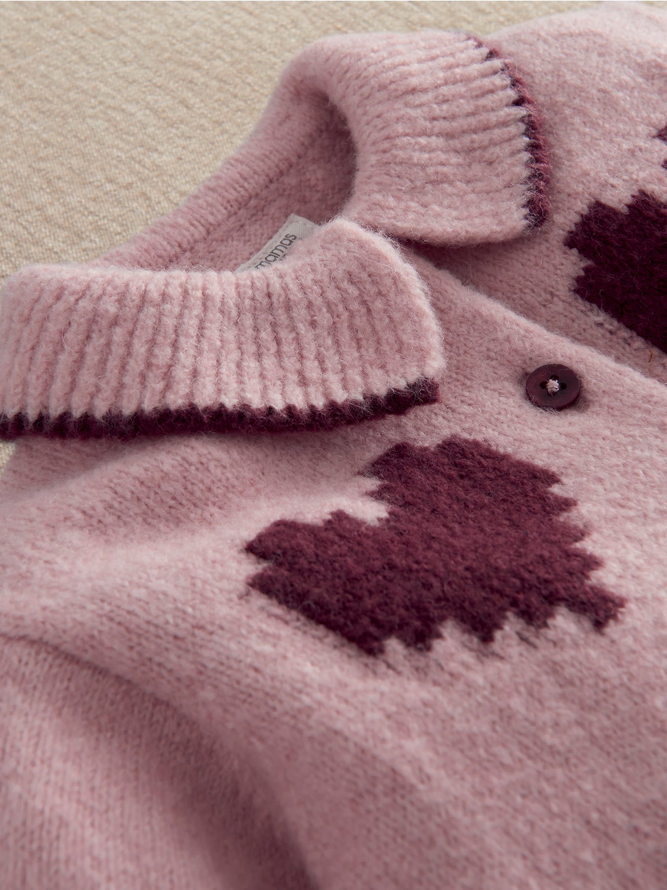 Baby Heart Cardigan Pink