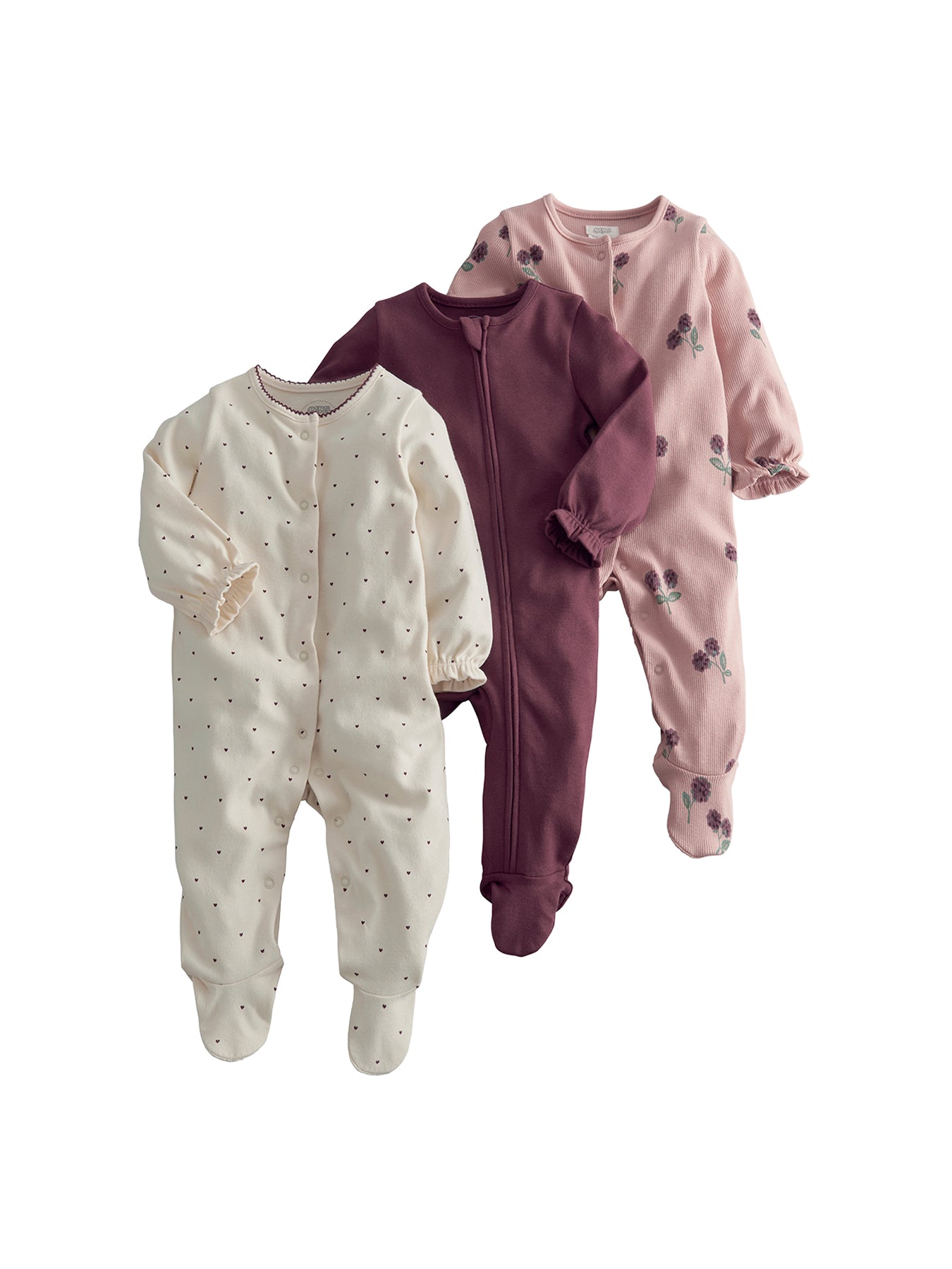 3-Pack Pony Club Cotton Sleepsuits