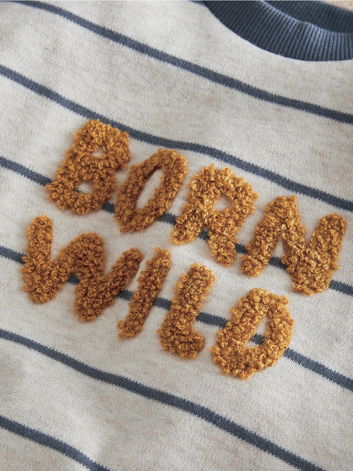 Baby Lion Bouclé Sweatshirt Beige