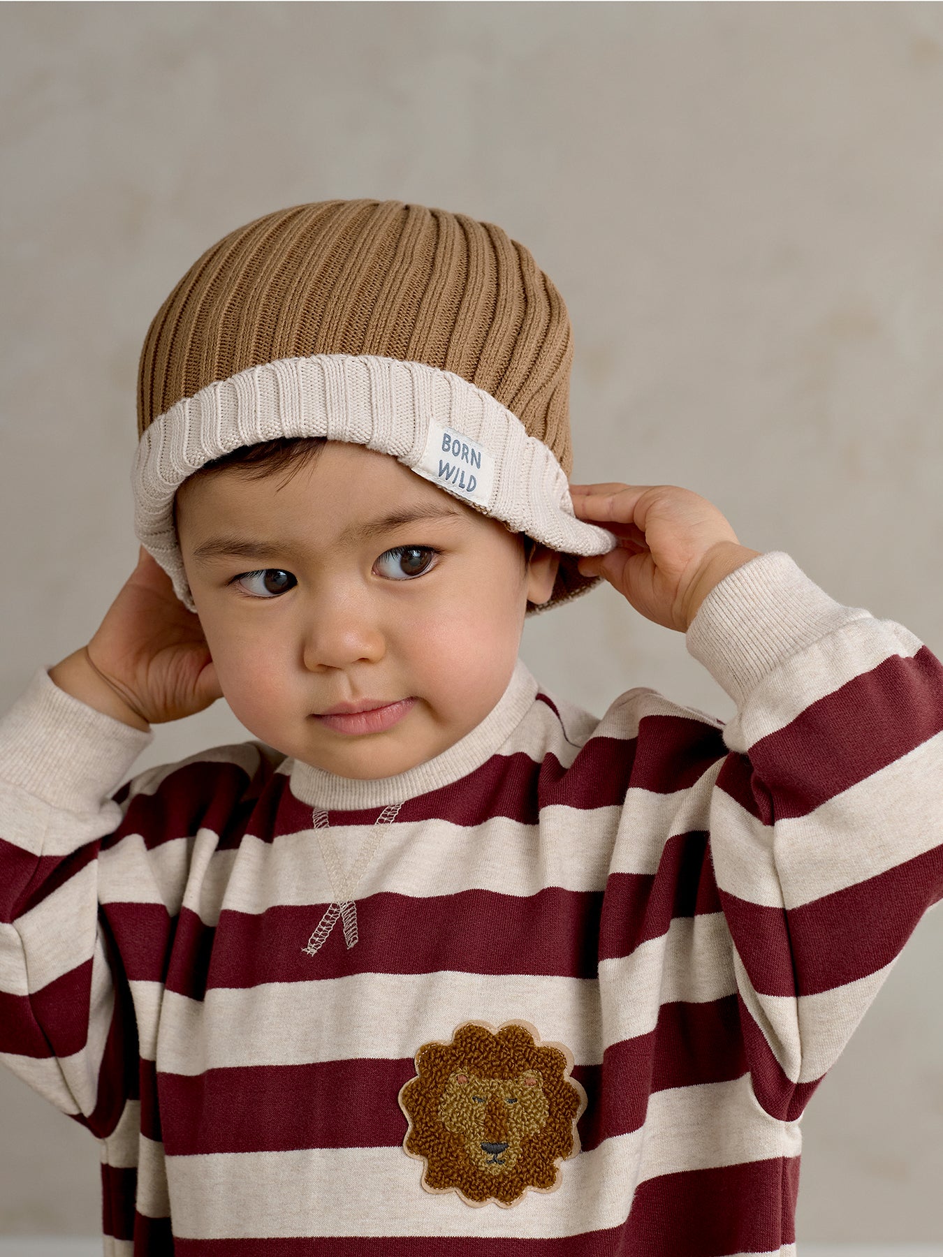 Baby Knitted Beanie Cream