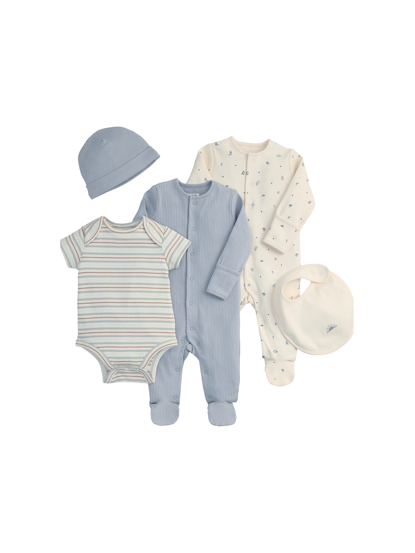 Baby Five Piece Gift Set Blue