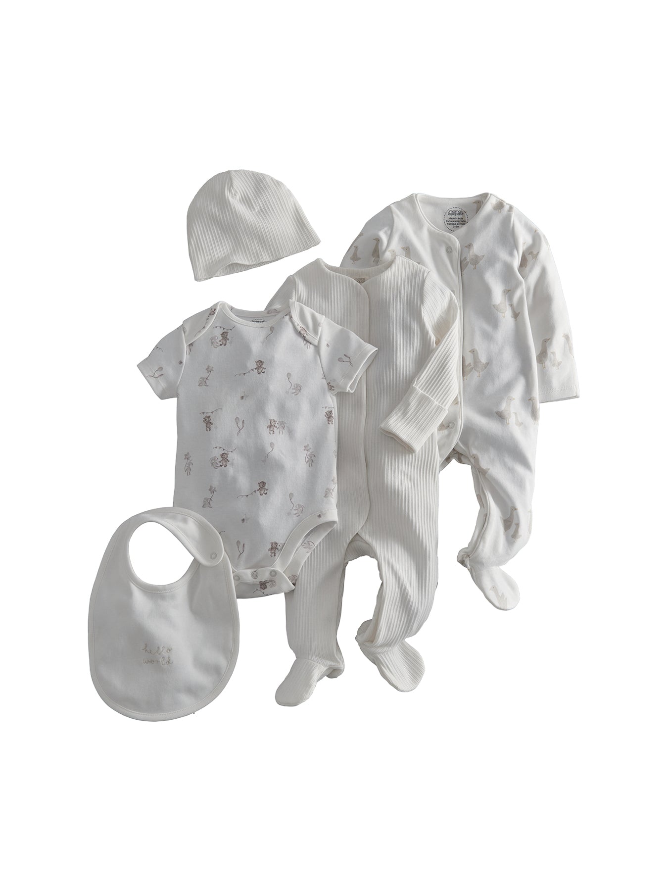 Baby Five Piece Print Gift Set