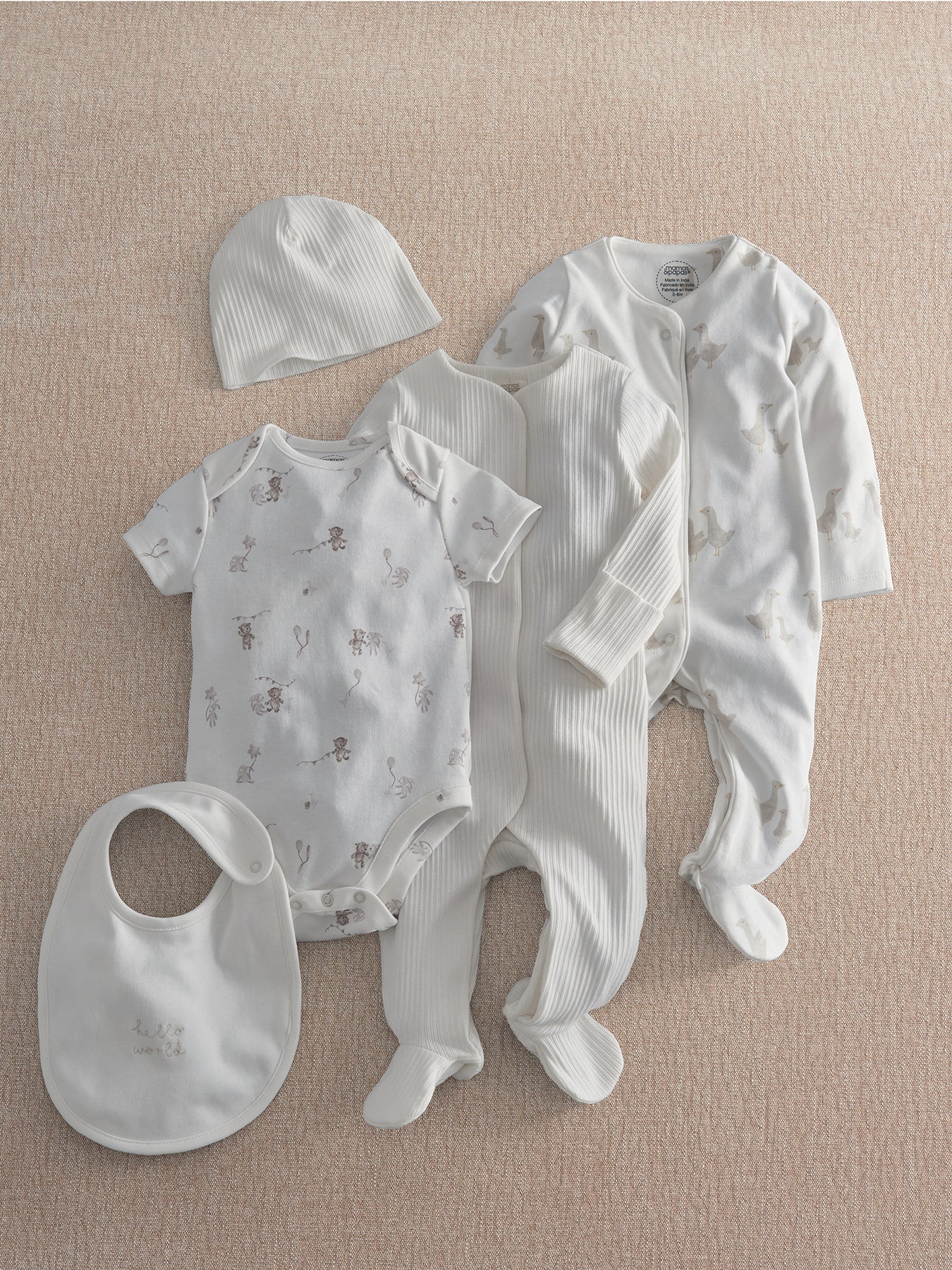 Baby Five Piece Print Gift Set