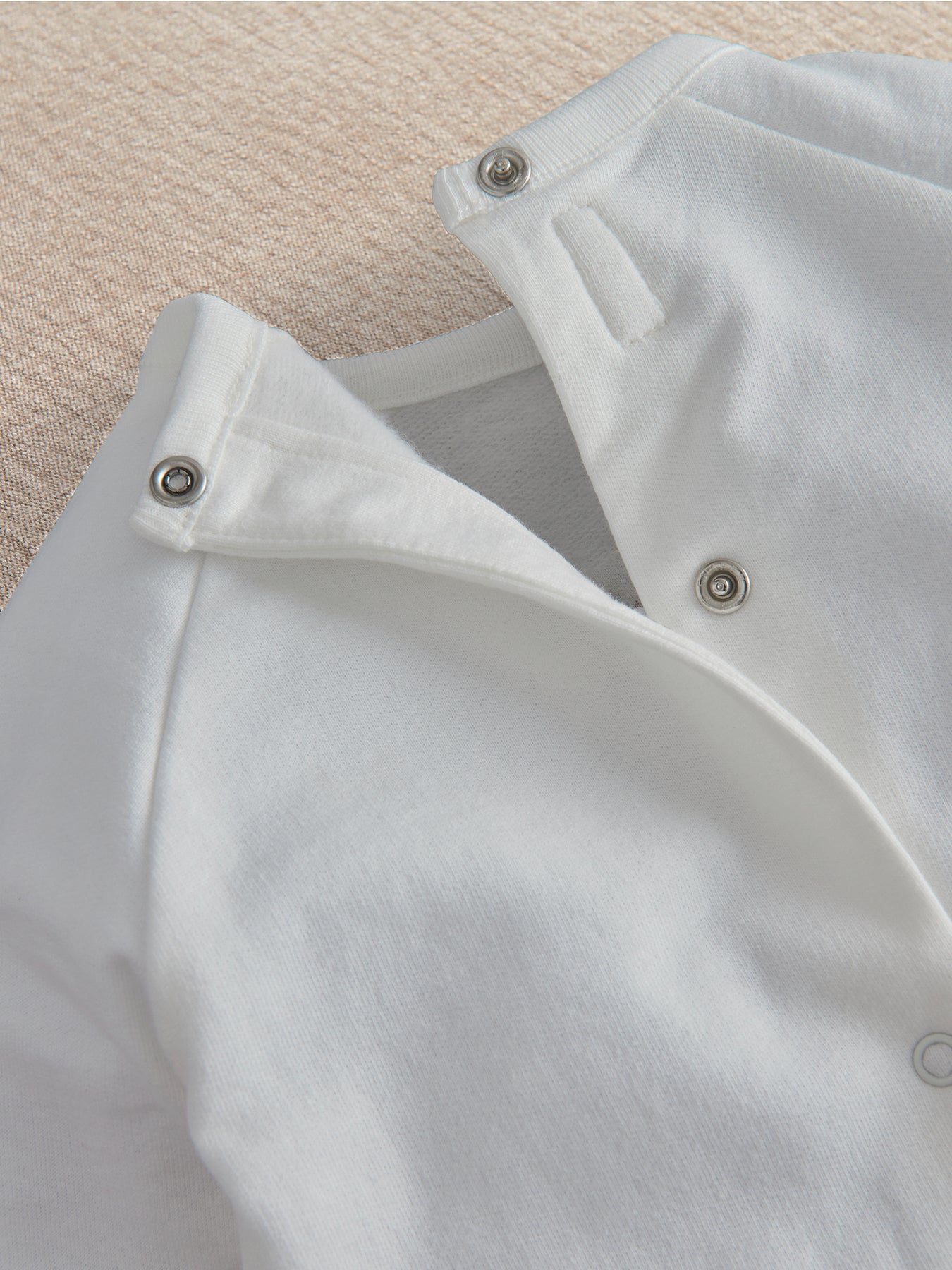 Baby Duck Hello World Sleepsuit White