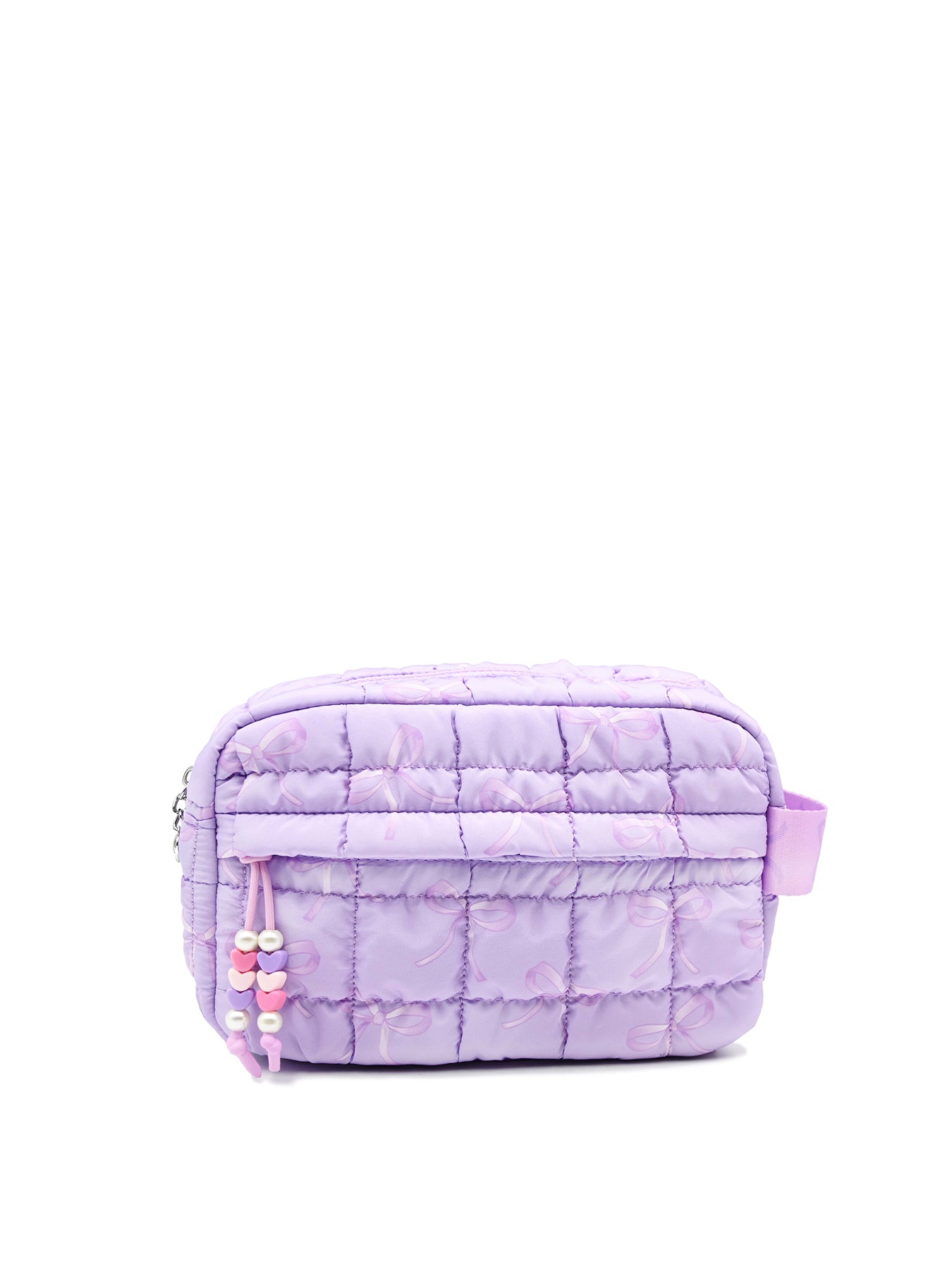 Kids' Bow Print Scrunch Pouch Purple