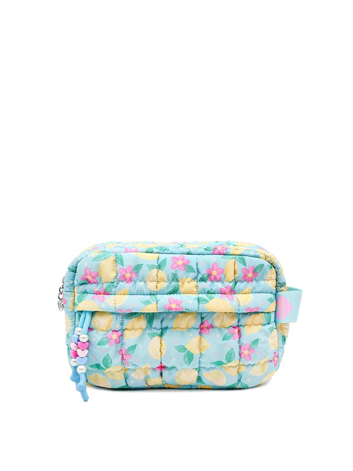 Kids' Lemon Floral Scrunch Pouch Blue