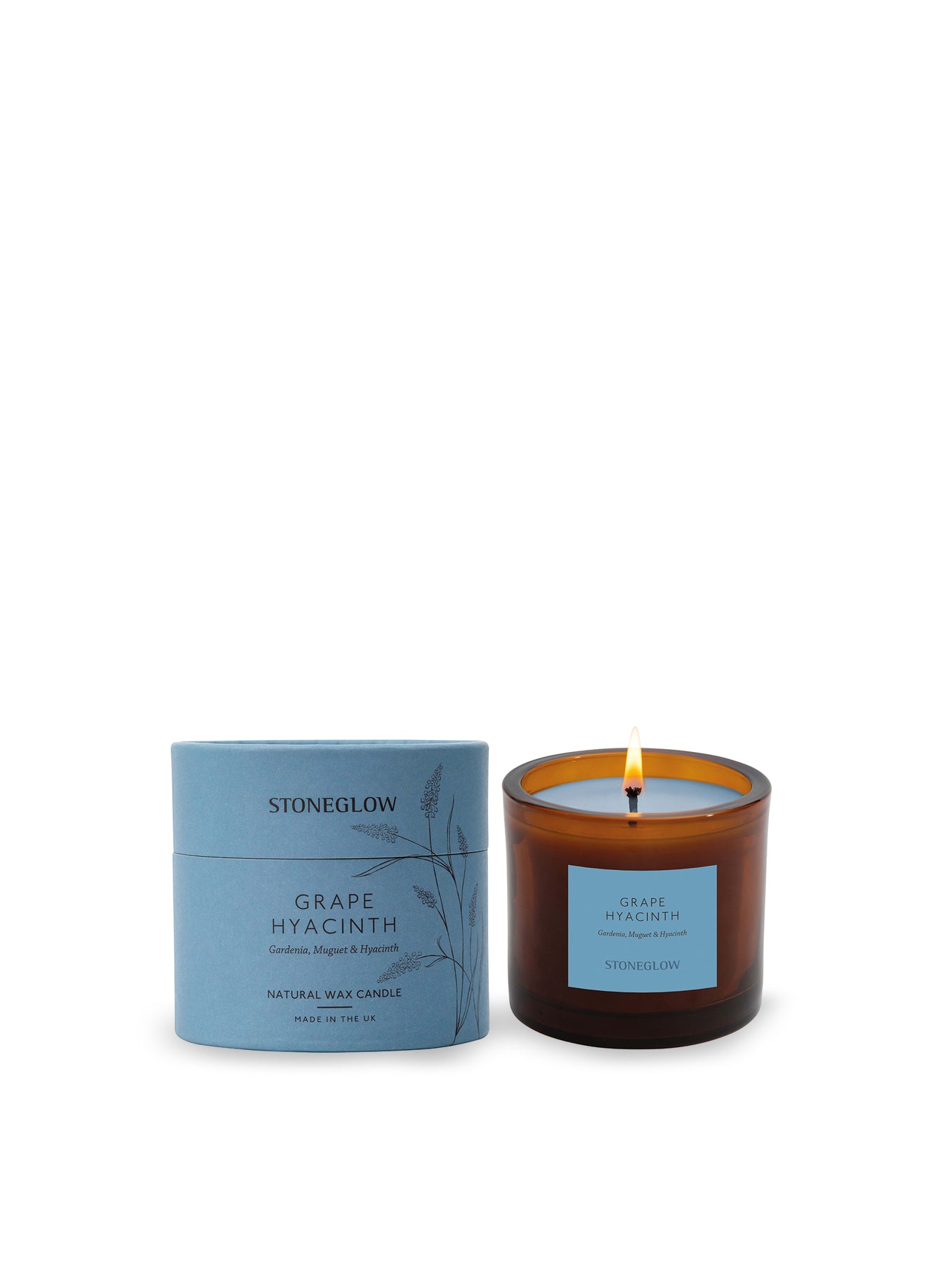 Grape Hyacinth Natural Wax Tumbler Candle