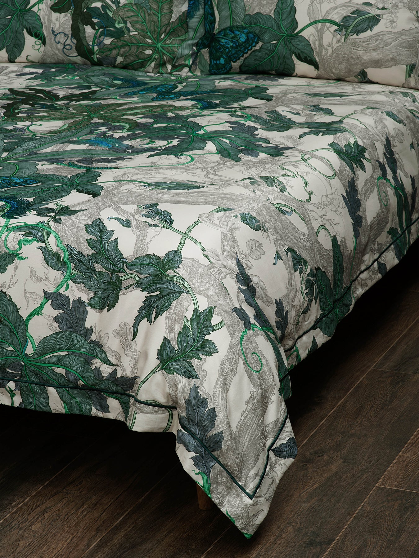 Leaforia Verde King Quilt Set 228cm x 218cm