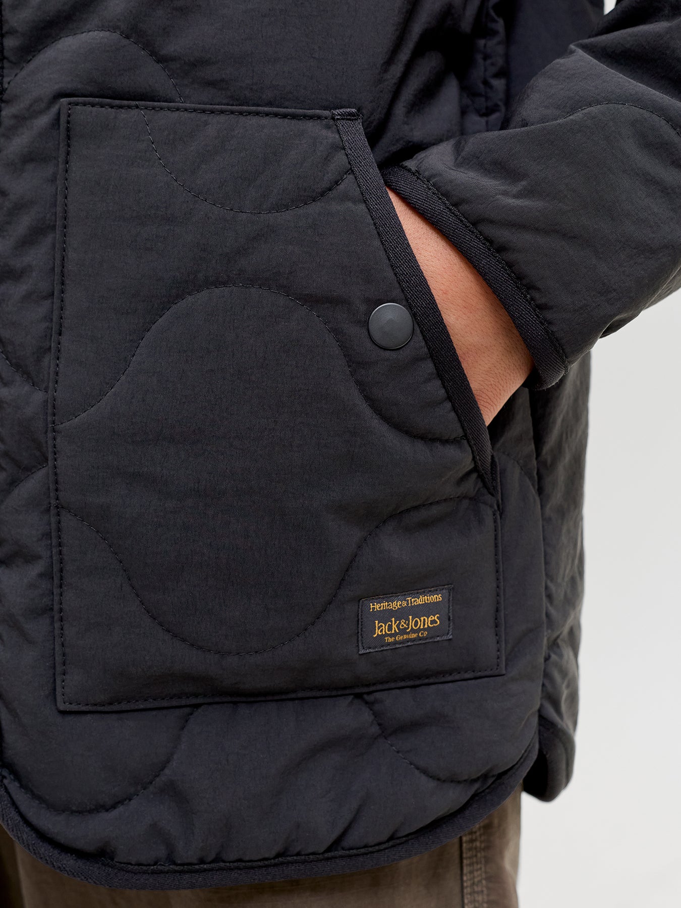 Axel Nylon Liner Jacket Black