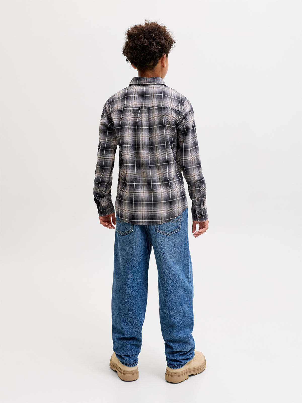 Kids James Long Sleeve Flannel Overshirt