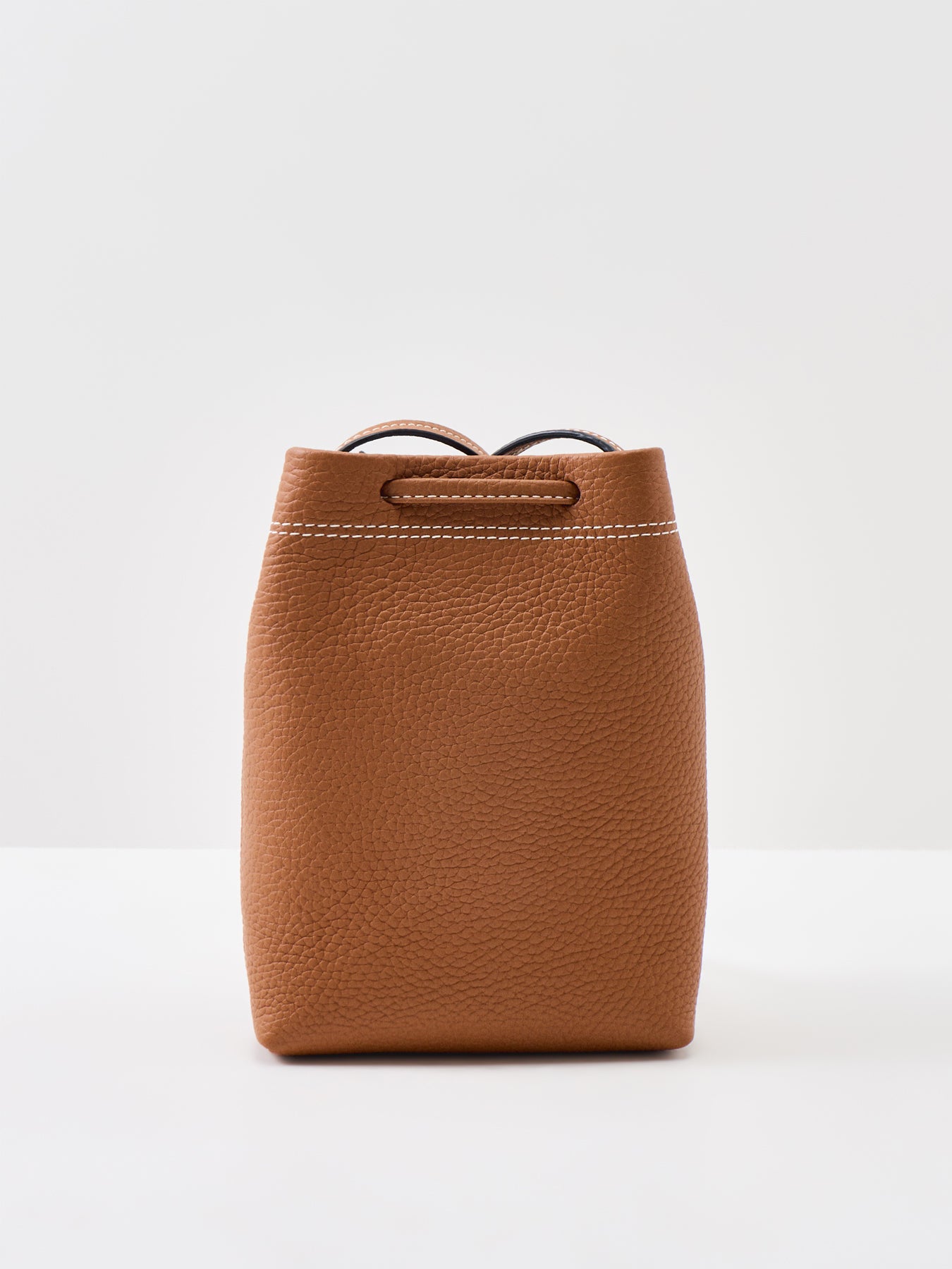Strathberry Osette Large Leather Pouch Tan