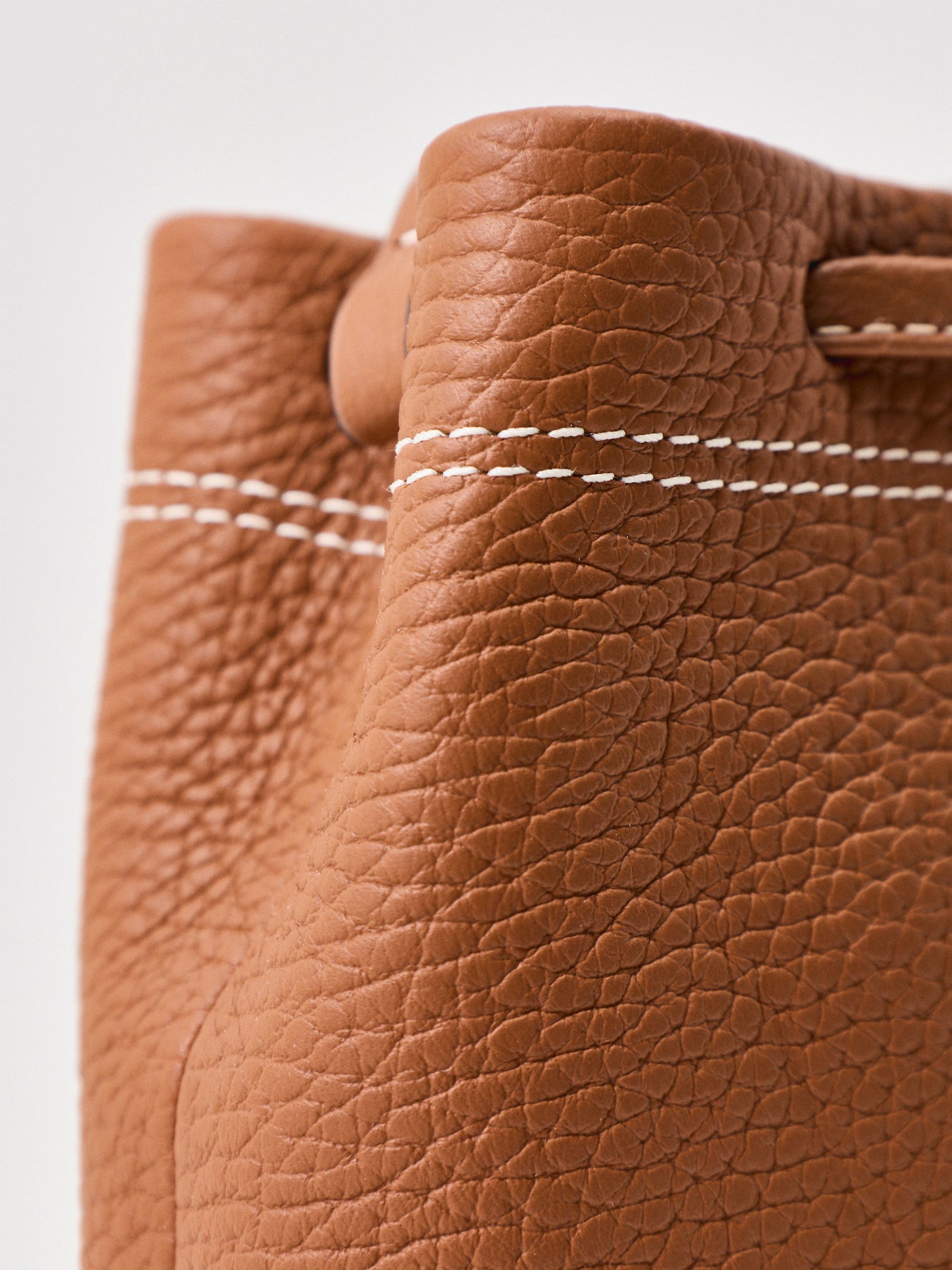 Strathberry Osette Large Leather Pouch Tan