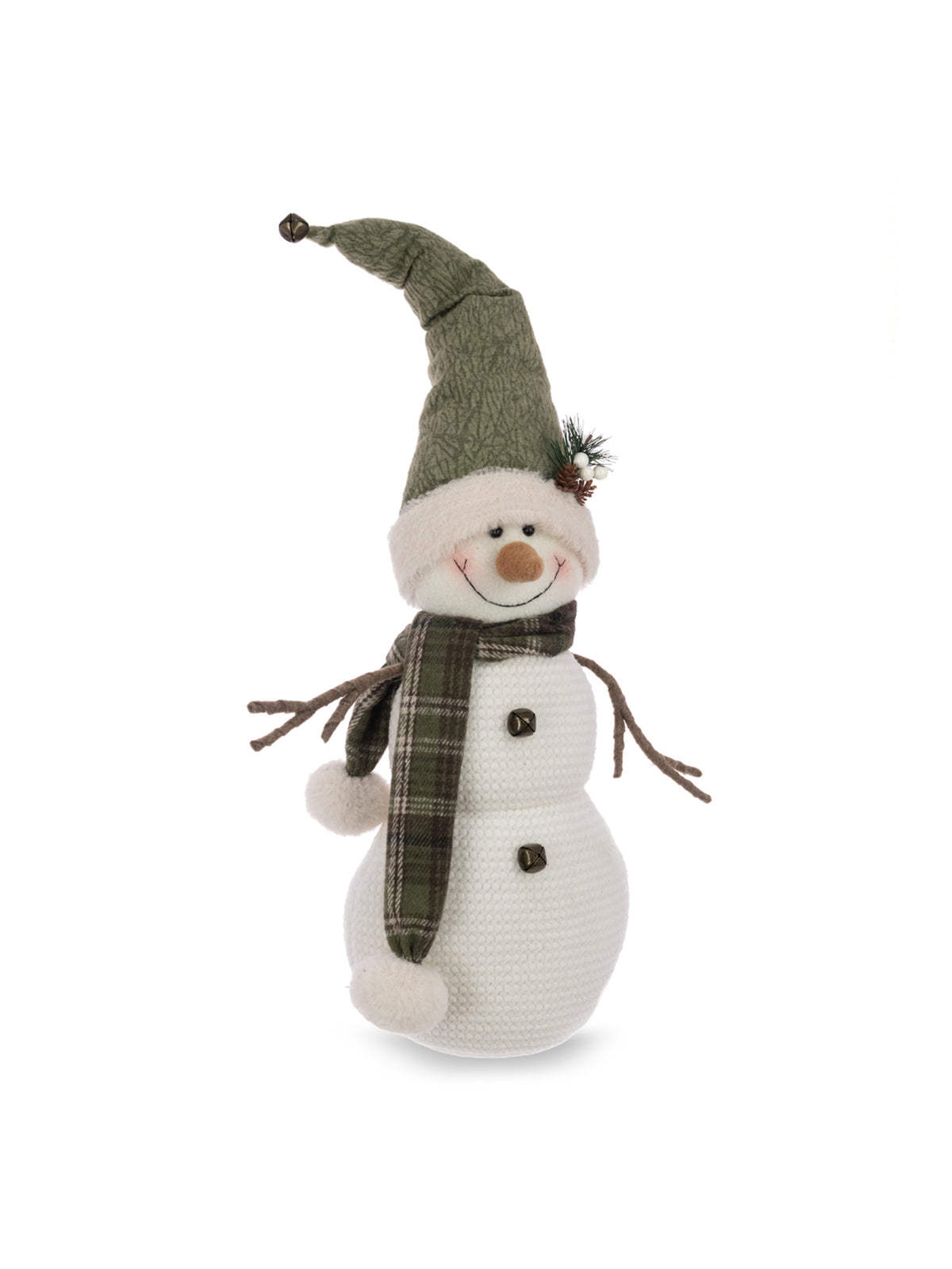 Snowman In Bell Hat Christmas Decoration