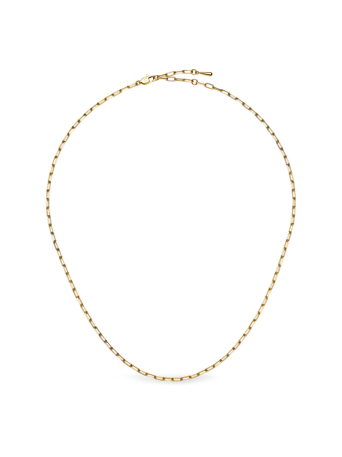 18KT Gold-Plated Mini Paperclip Chain Necklace