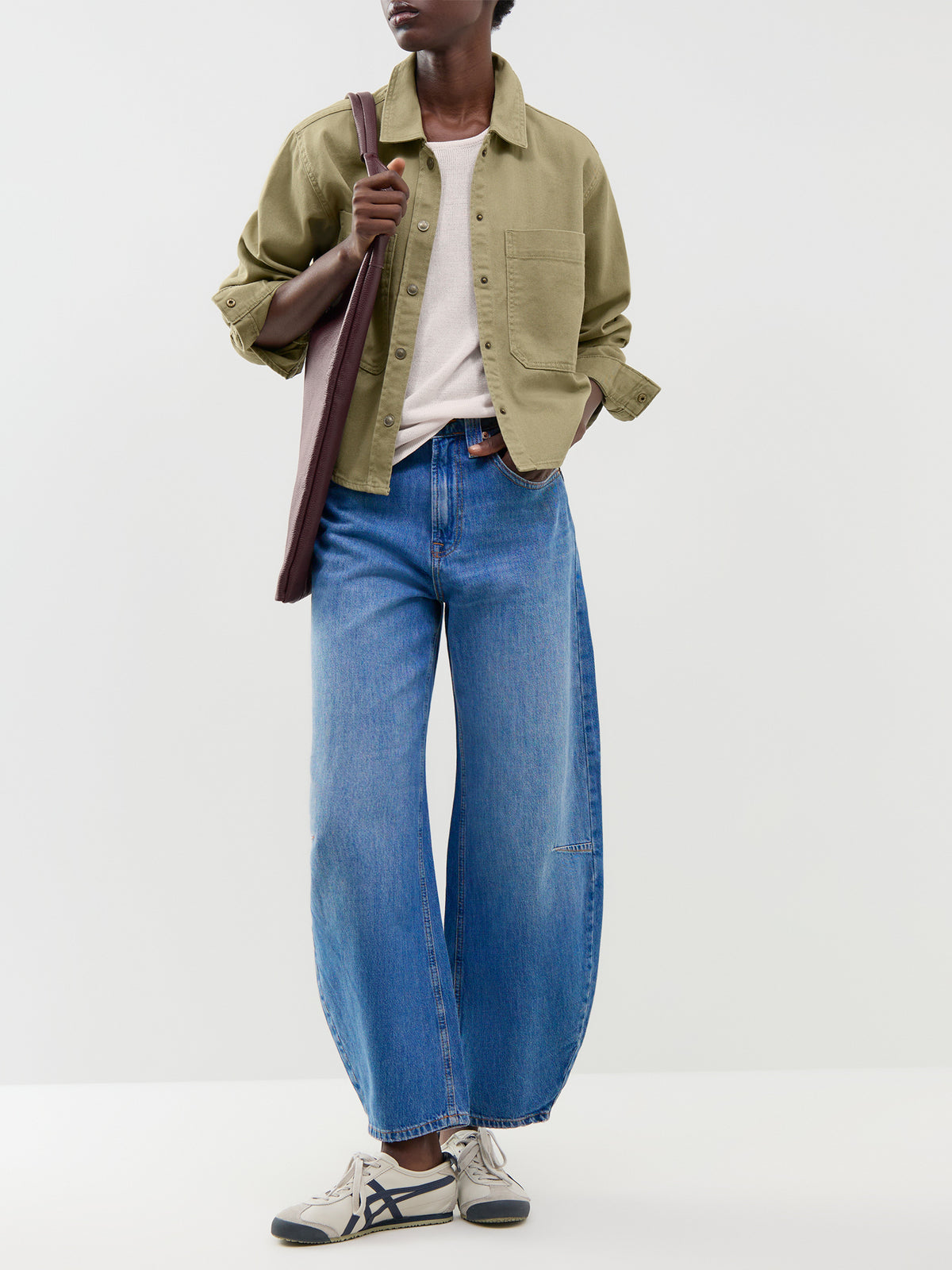 Frankie High Waist Barrel Jeans Blue 32"