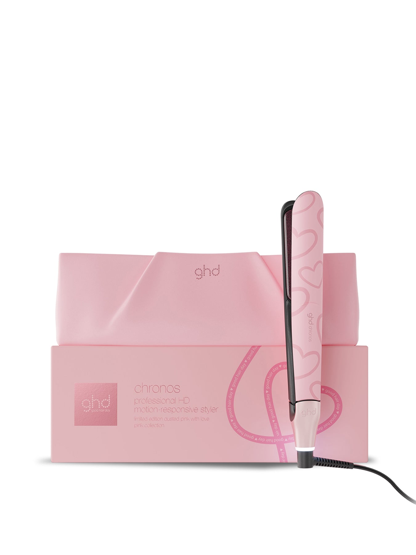 Chronos Limited Edition Hair Straightener Dusted Pink With Love