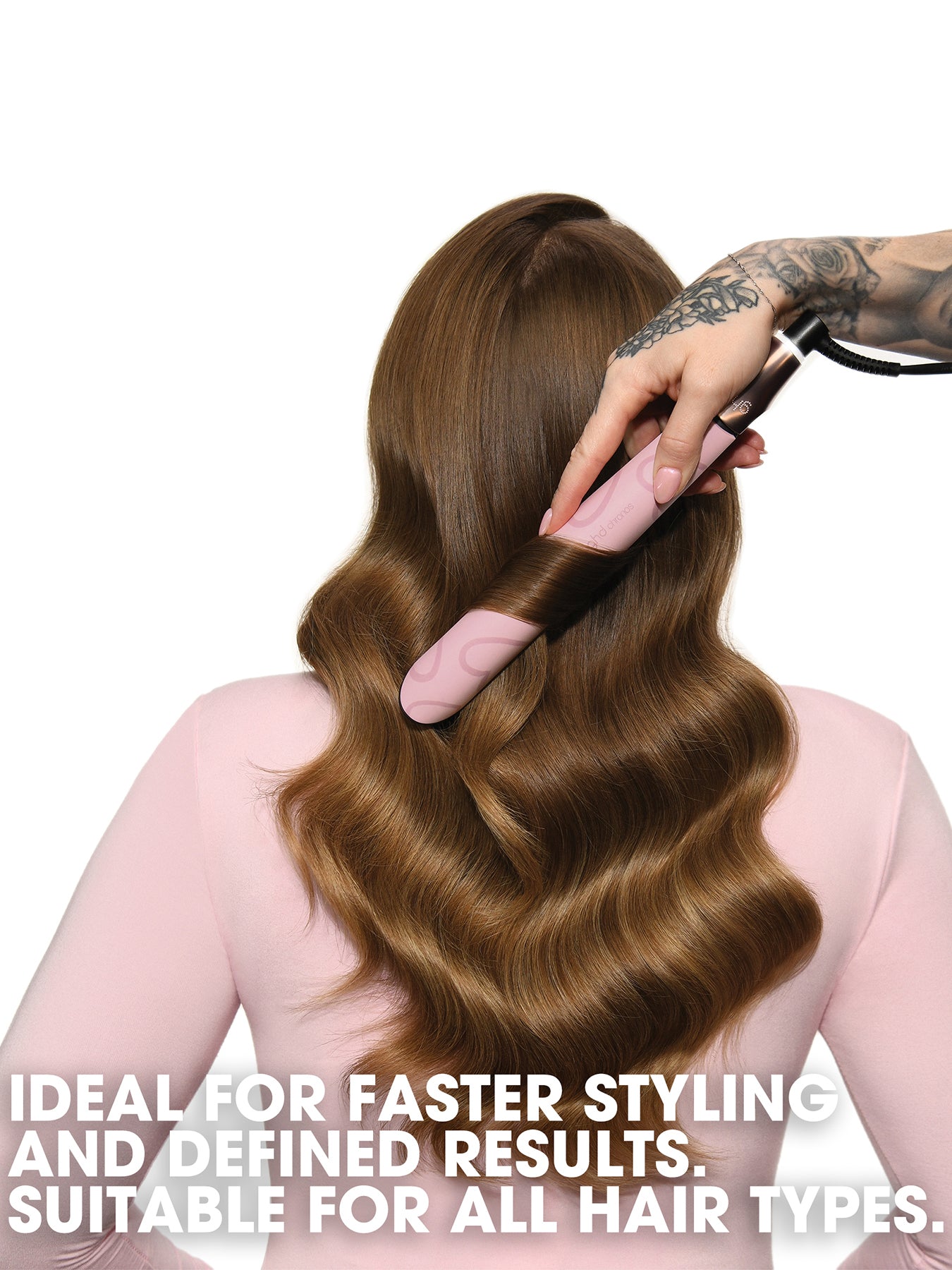Chronos Limited Edition Hair Straightener Dusted Pink With Love
